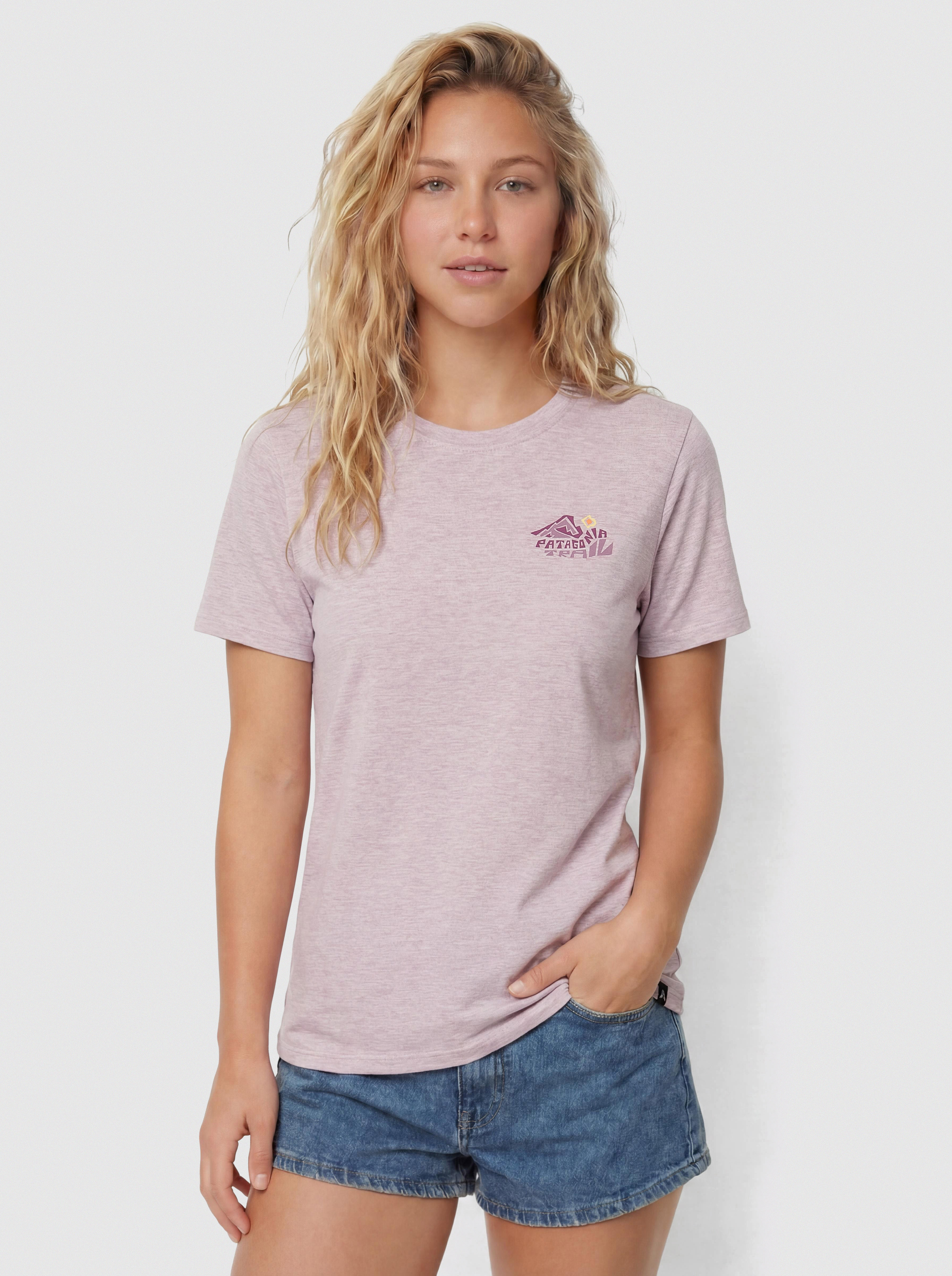 Tricou Patagonia Capilene Cool Trailcheck Wmn (quiet violet)