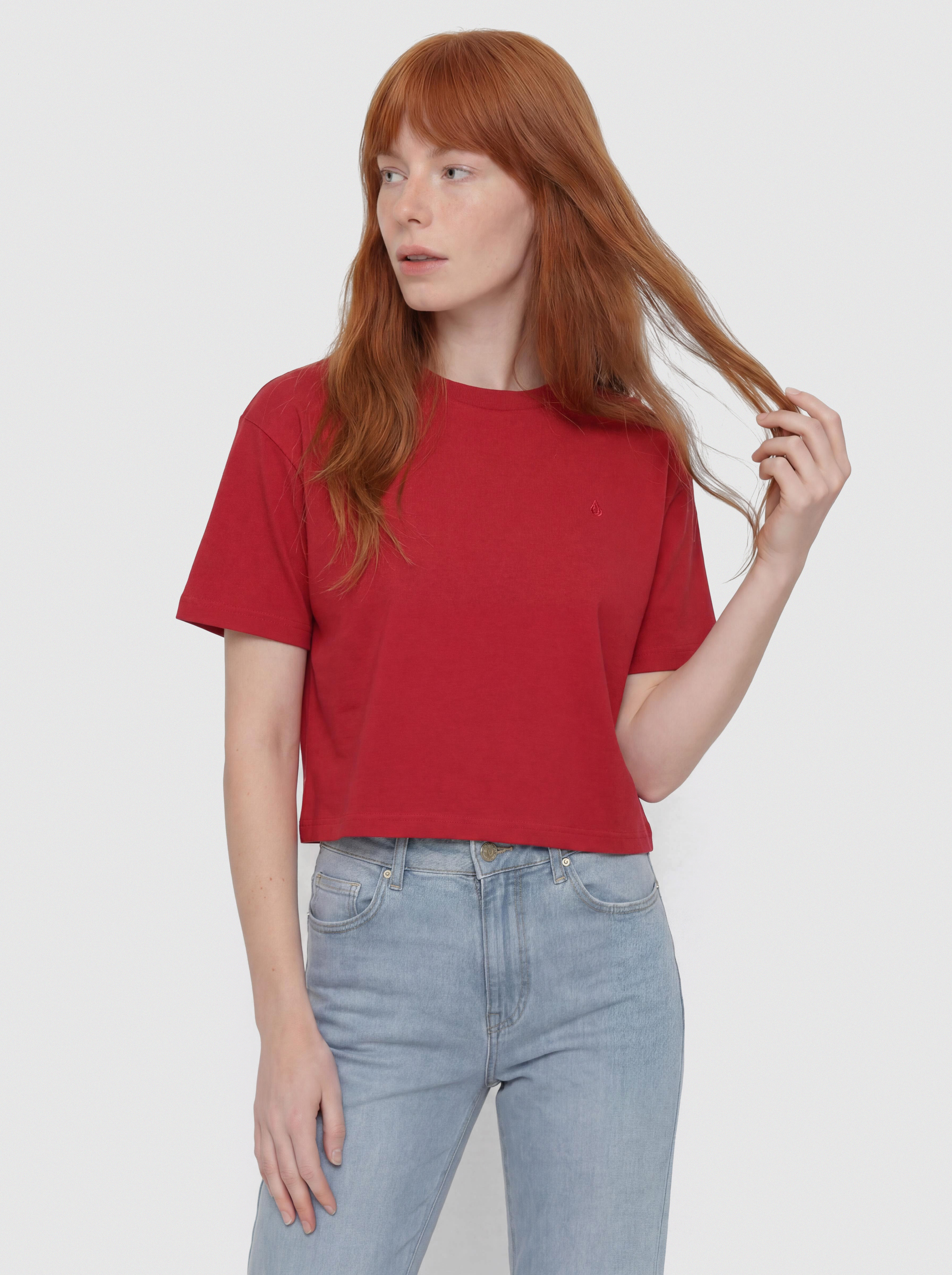 Tricou Volcom Stone Blanks Up Wmn (deep red)