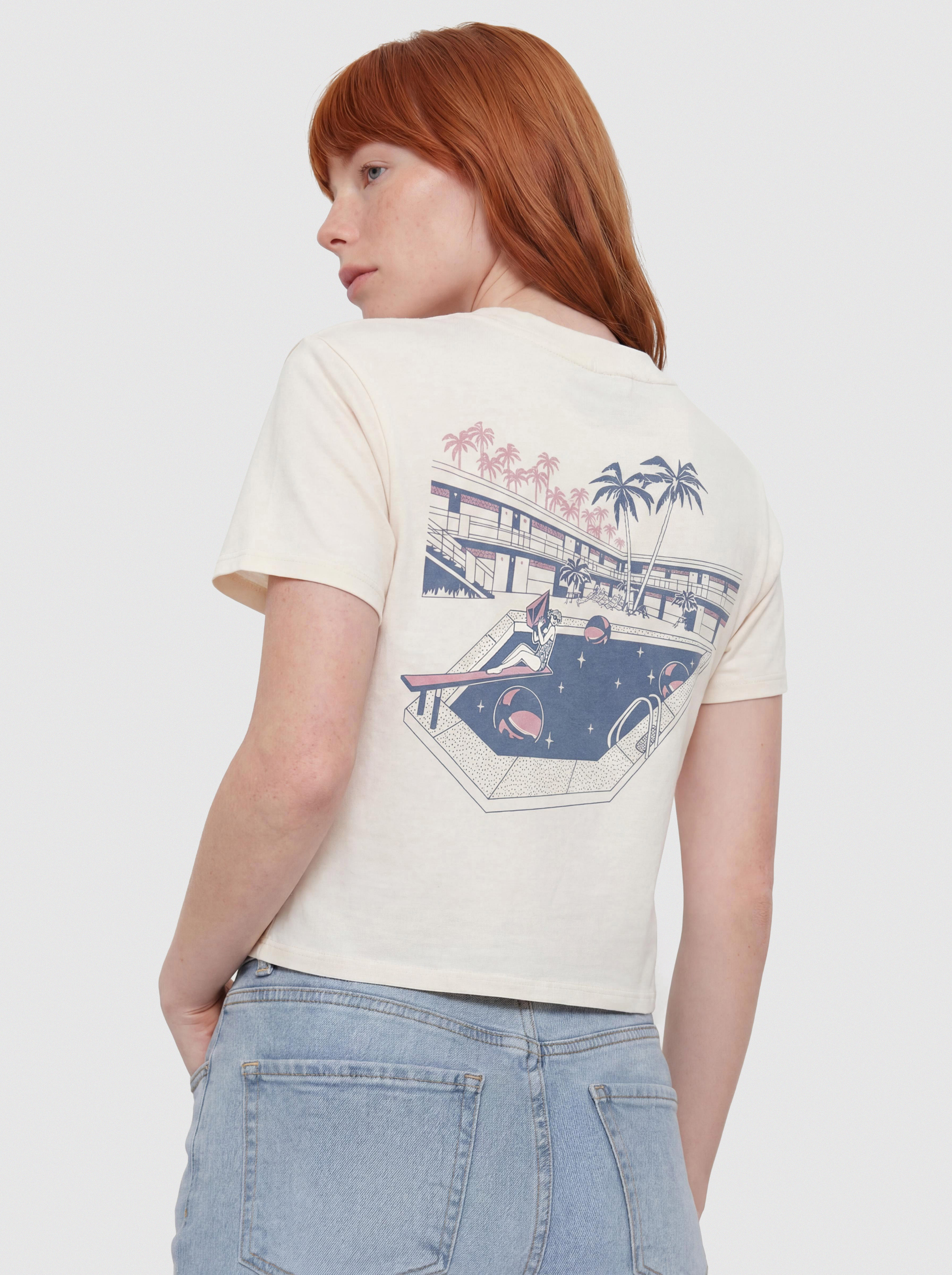 Tricou Volcom Pocket Dial Wmn (vintage white)