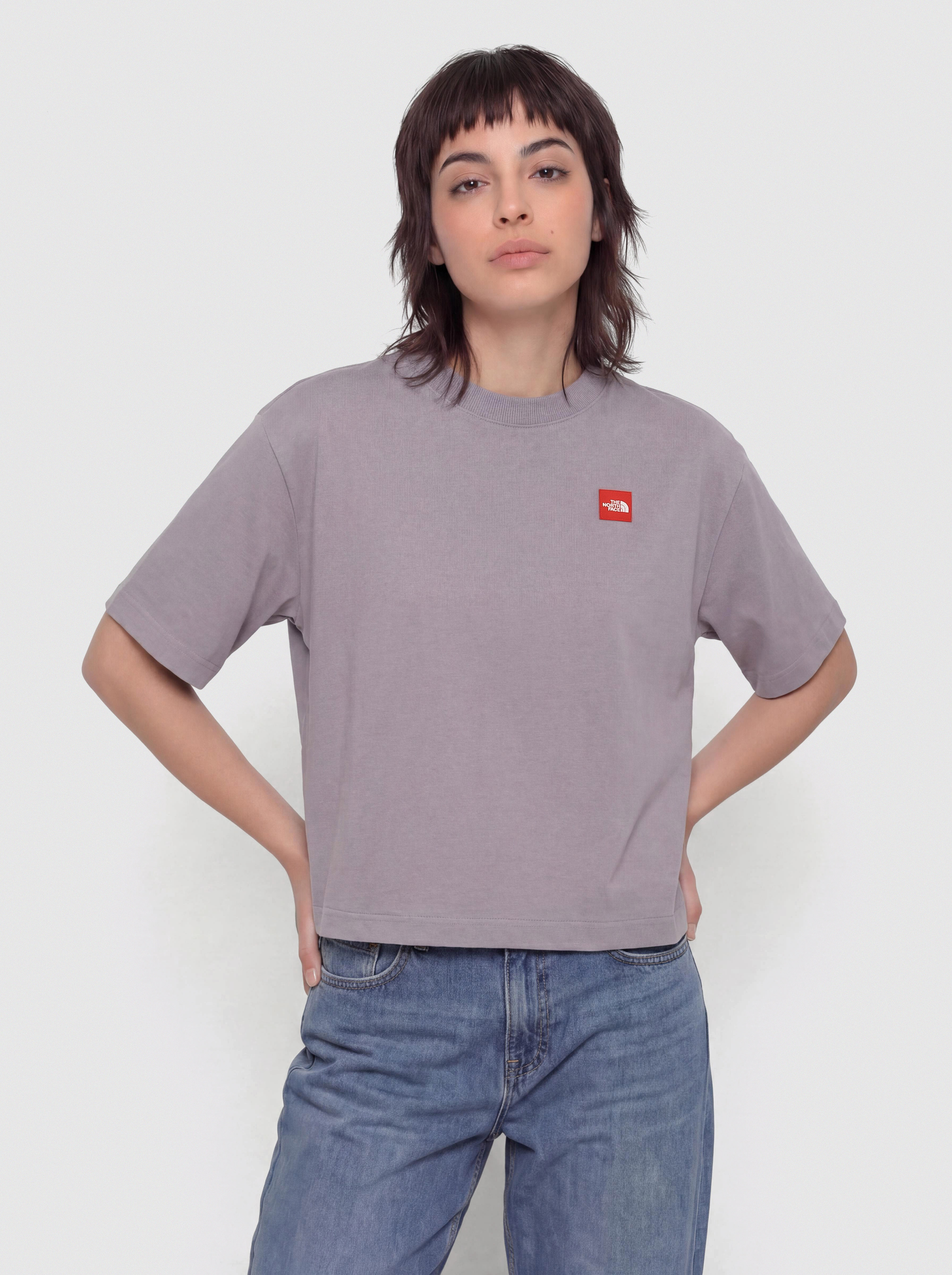 Tricou The North Face Tnf Red Box Boxy Wmn (transcendent gr)