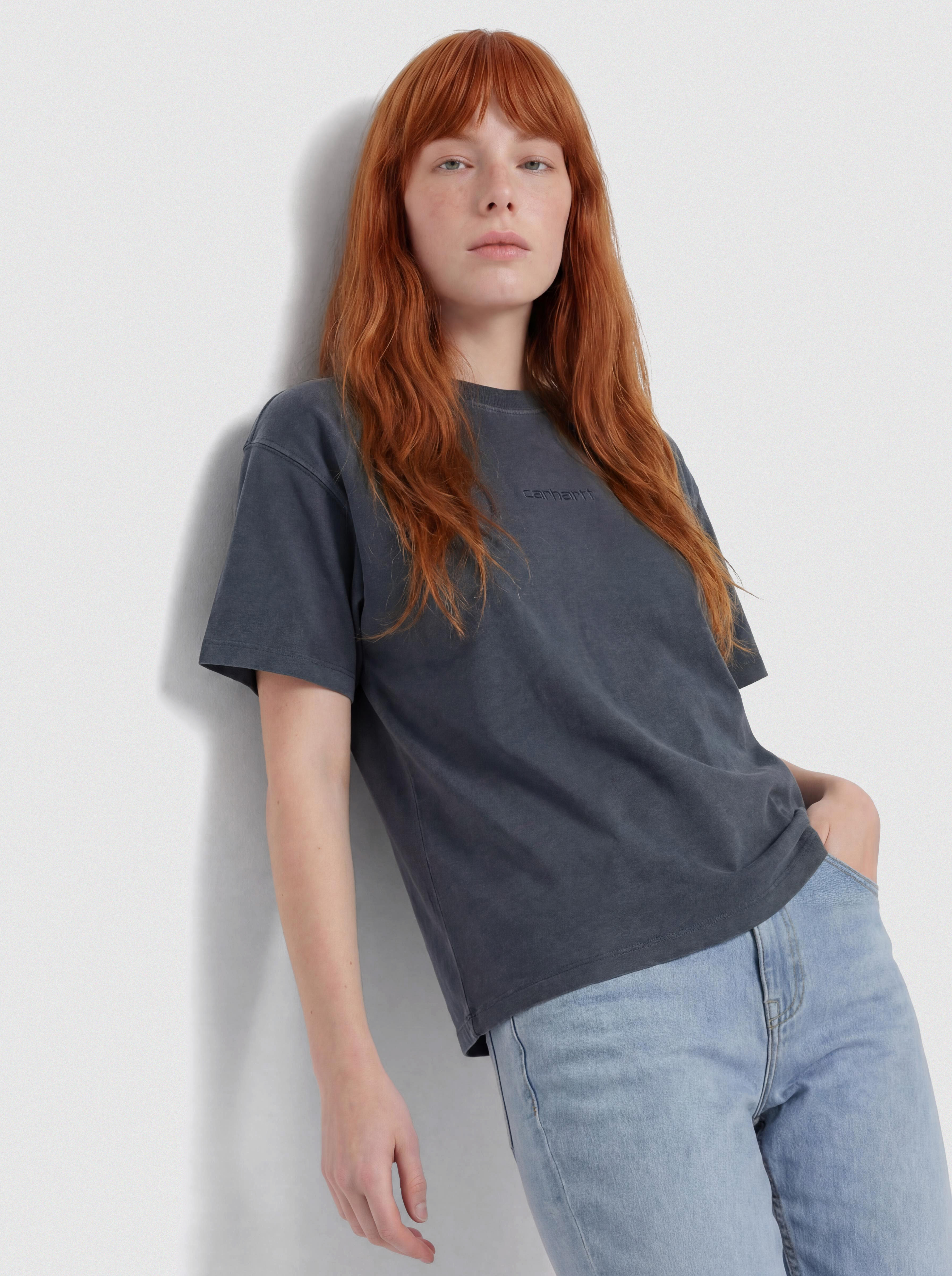 Tricou Carhartt WIP Benton Wmn (carbon)