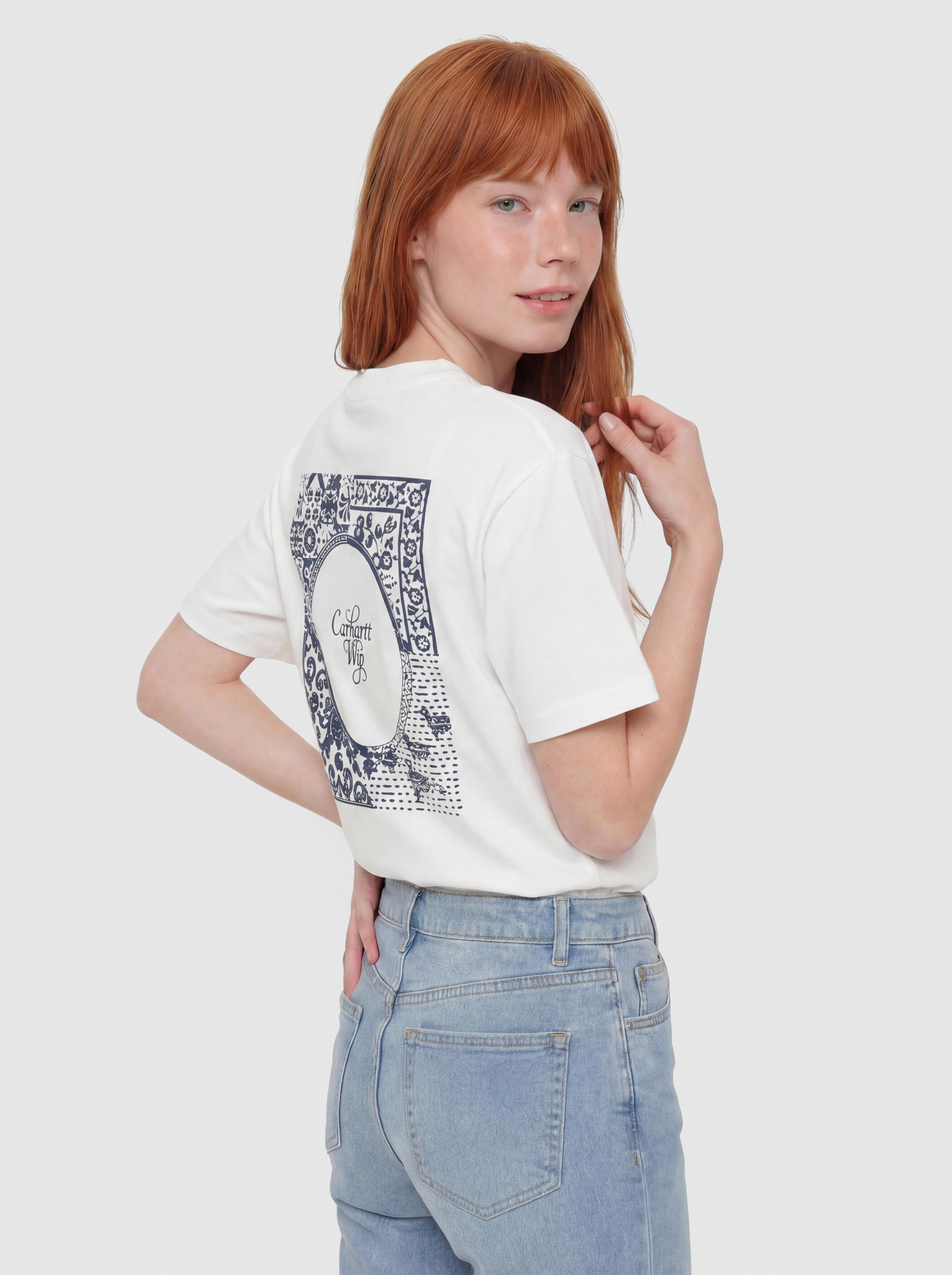 Tricou Carhartt WIP Vestige Wmn (white)