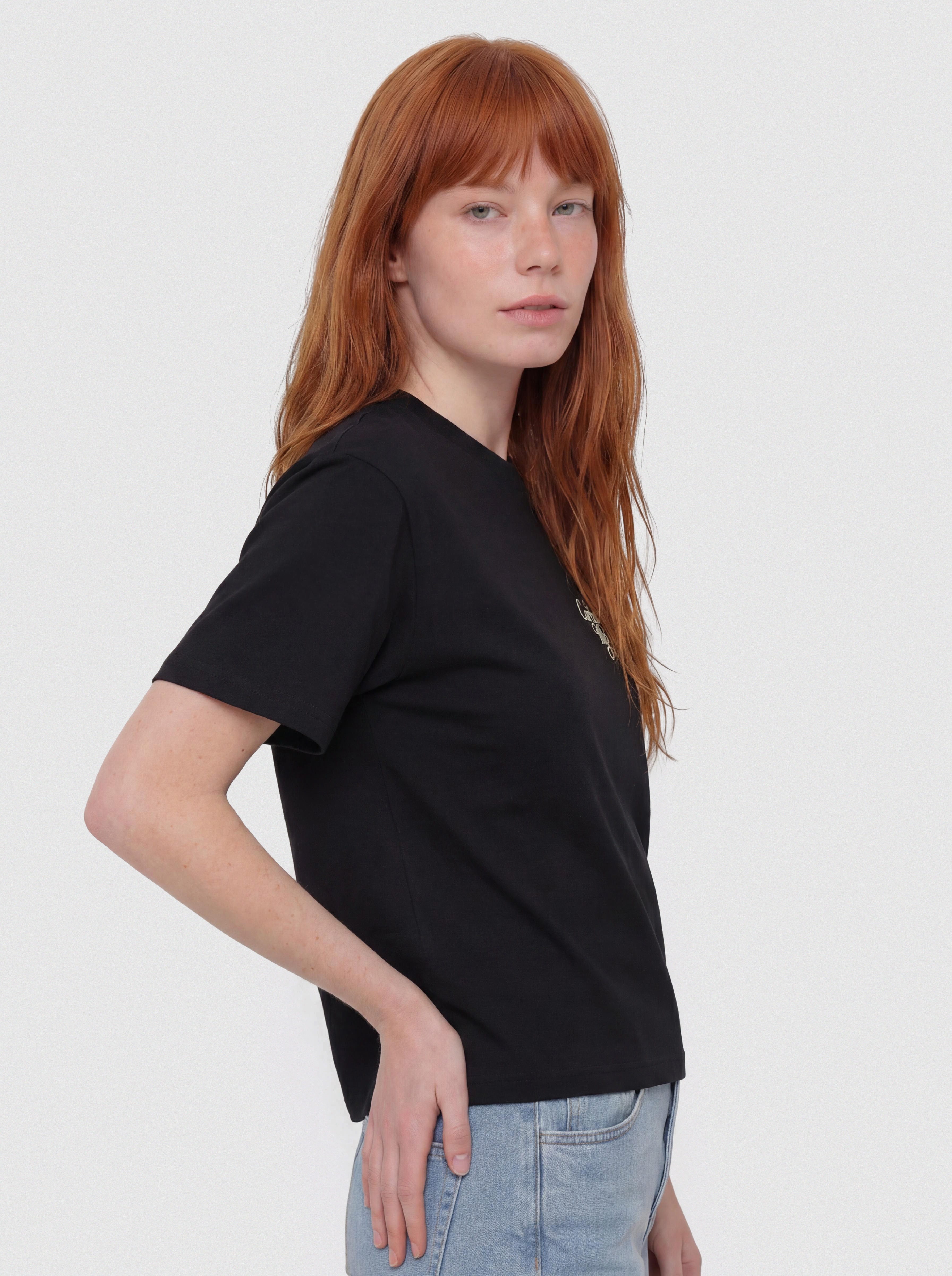 Tricou Carhartt WIP Vestige Wmn (black)