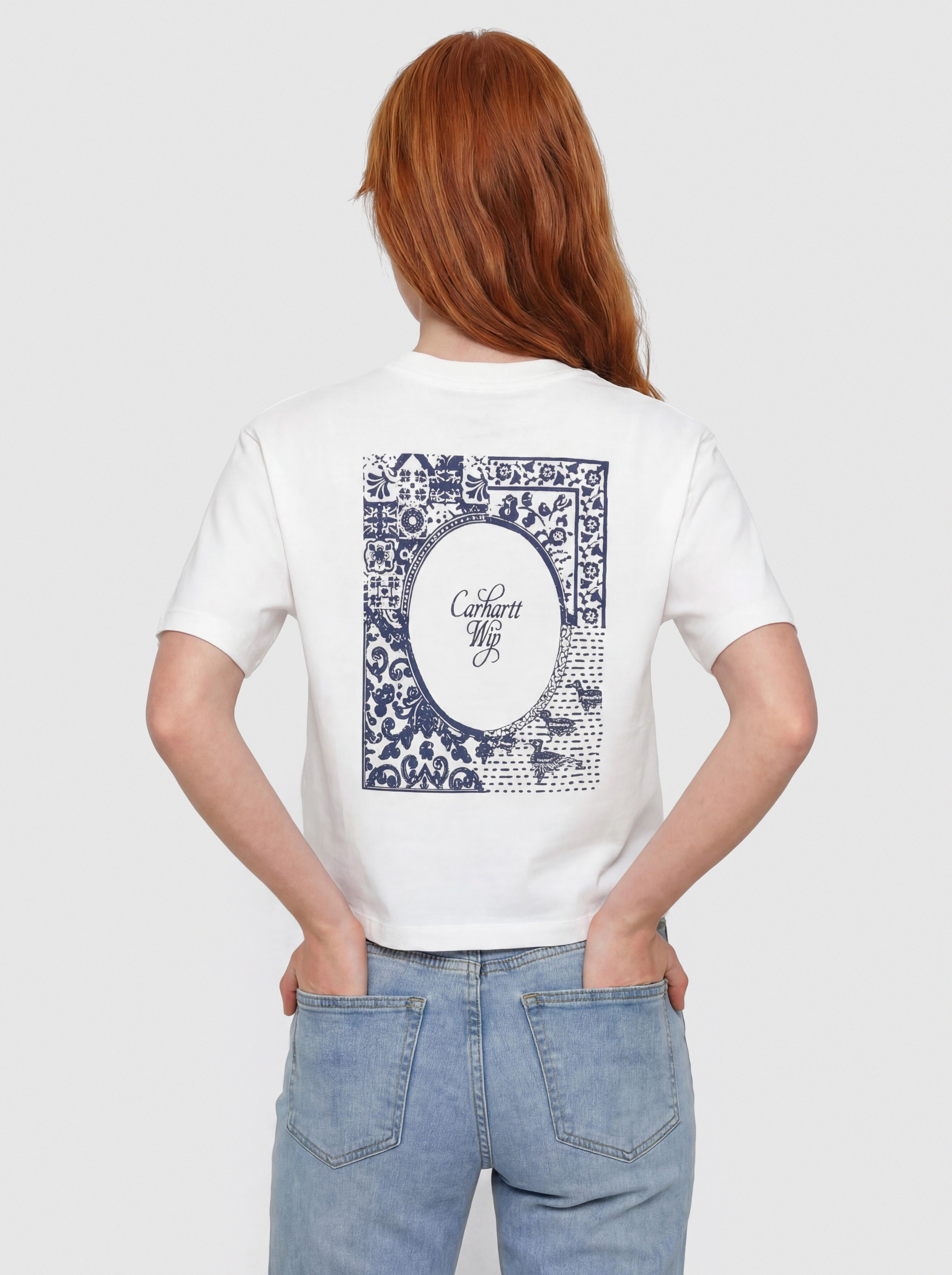 Tricou Carhartt WIP Vestige Wmn (white)