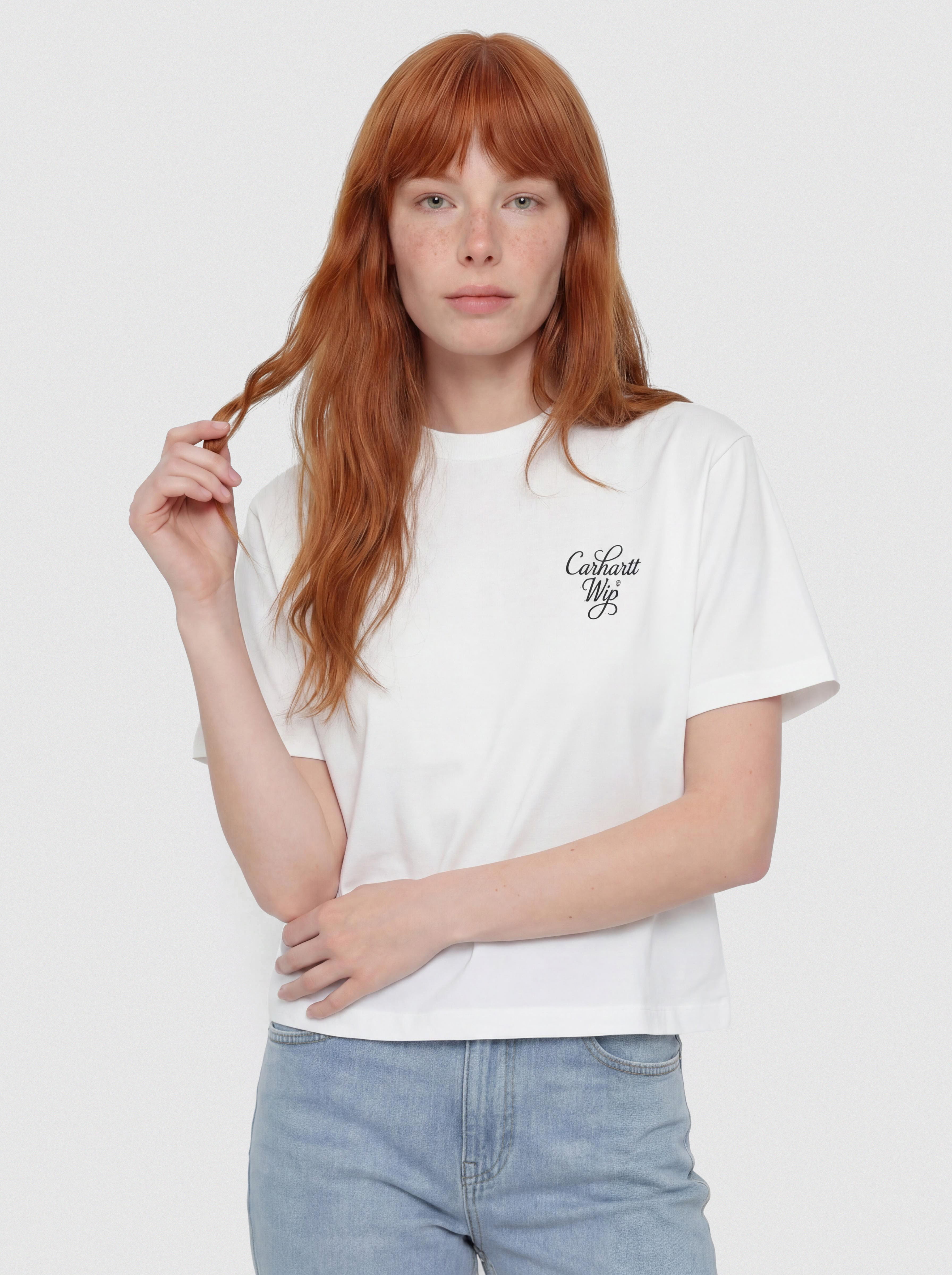 Tricou Carhartt WIP Vestige Wmn (white)