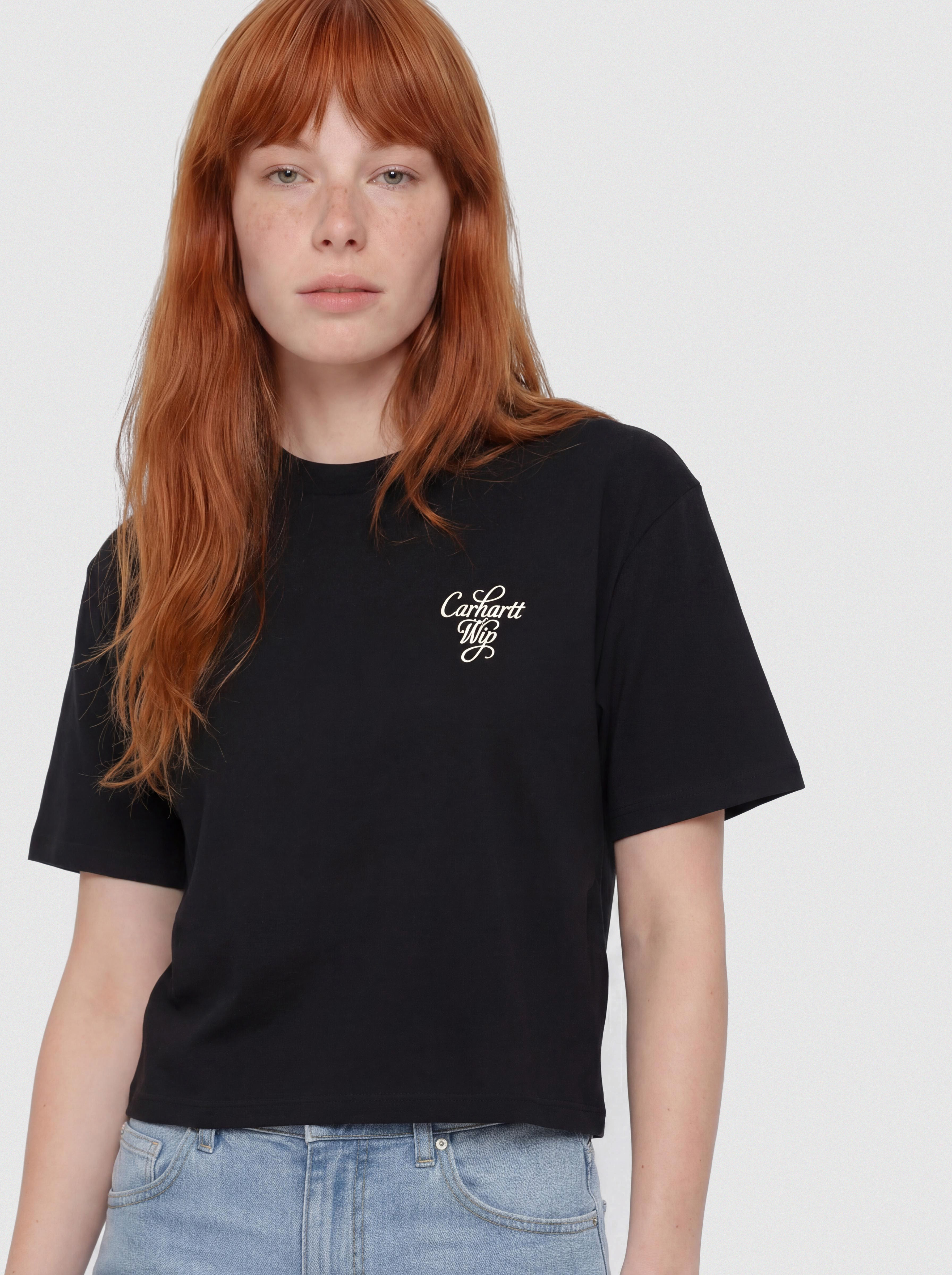 Tricou Carhartt WIP Vestige Wmn (black)