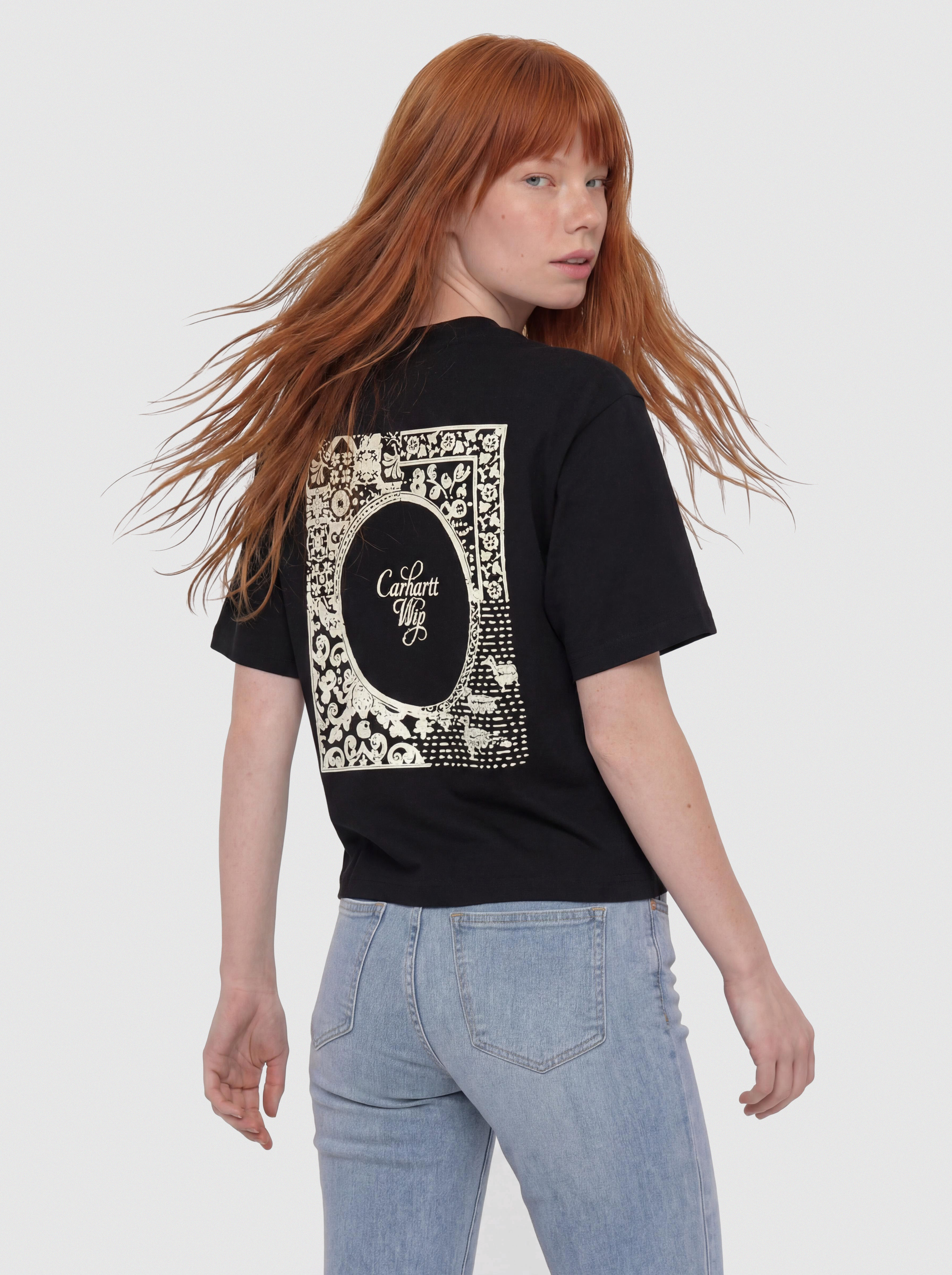 Tricou Carhartt WIP Vestige Wmn (black)