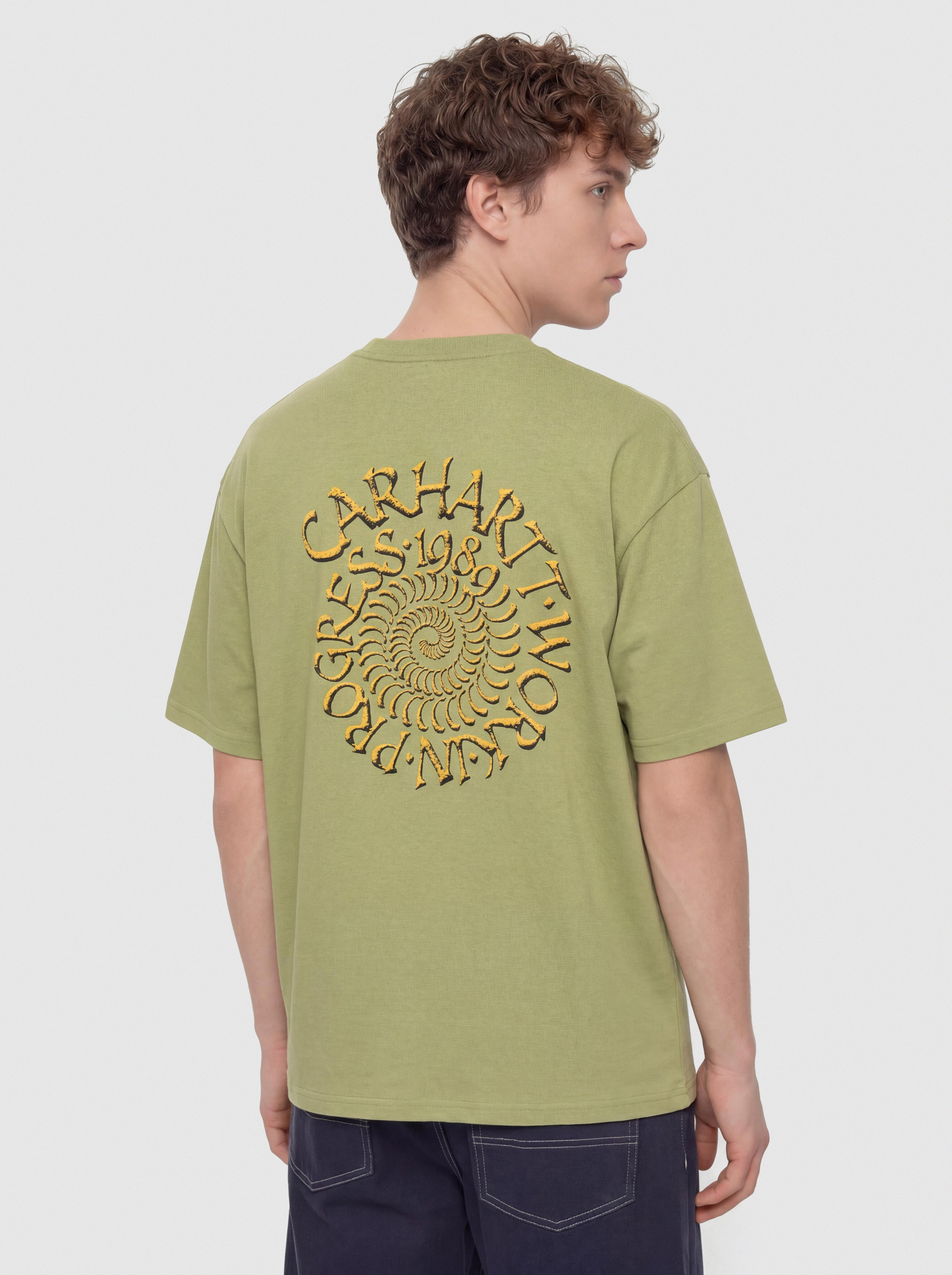Tricou Carhartt WIP Spirals (gentle green)