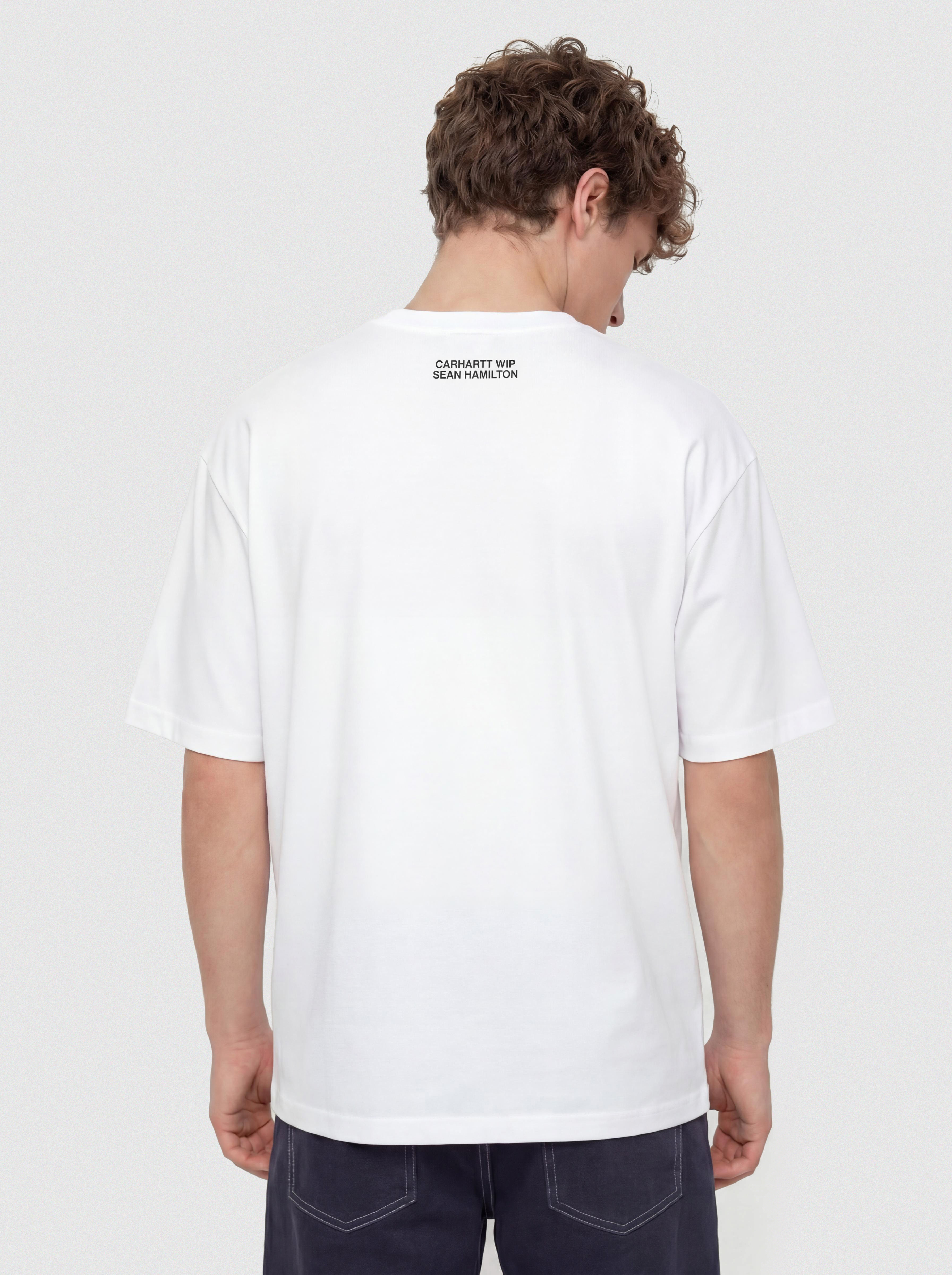 Tricou Carhartt WIP Sean Hamilton 02 (white)