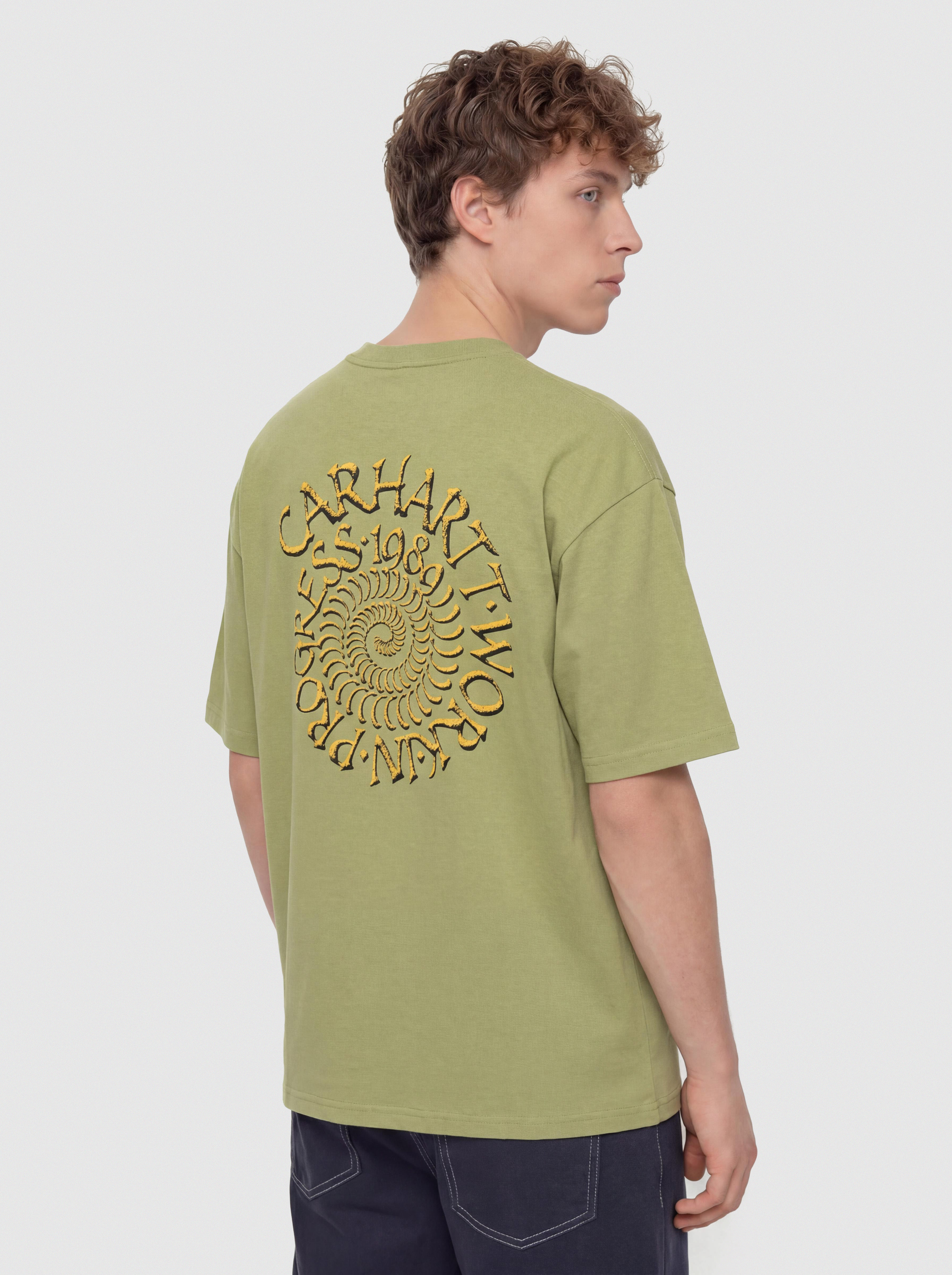 Tricou Carhartt WIP Spirals (gentle green)