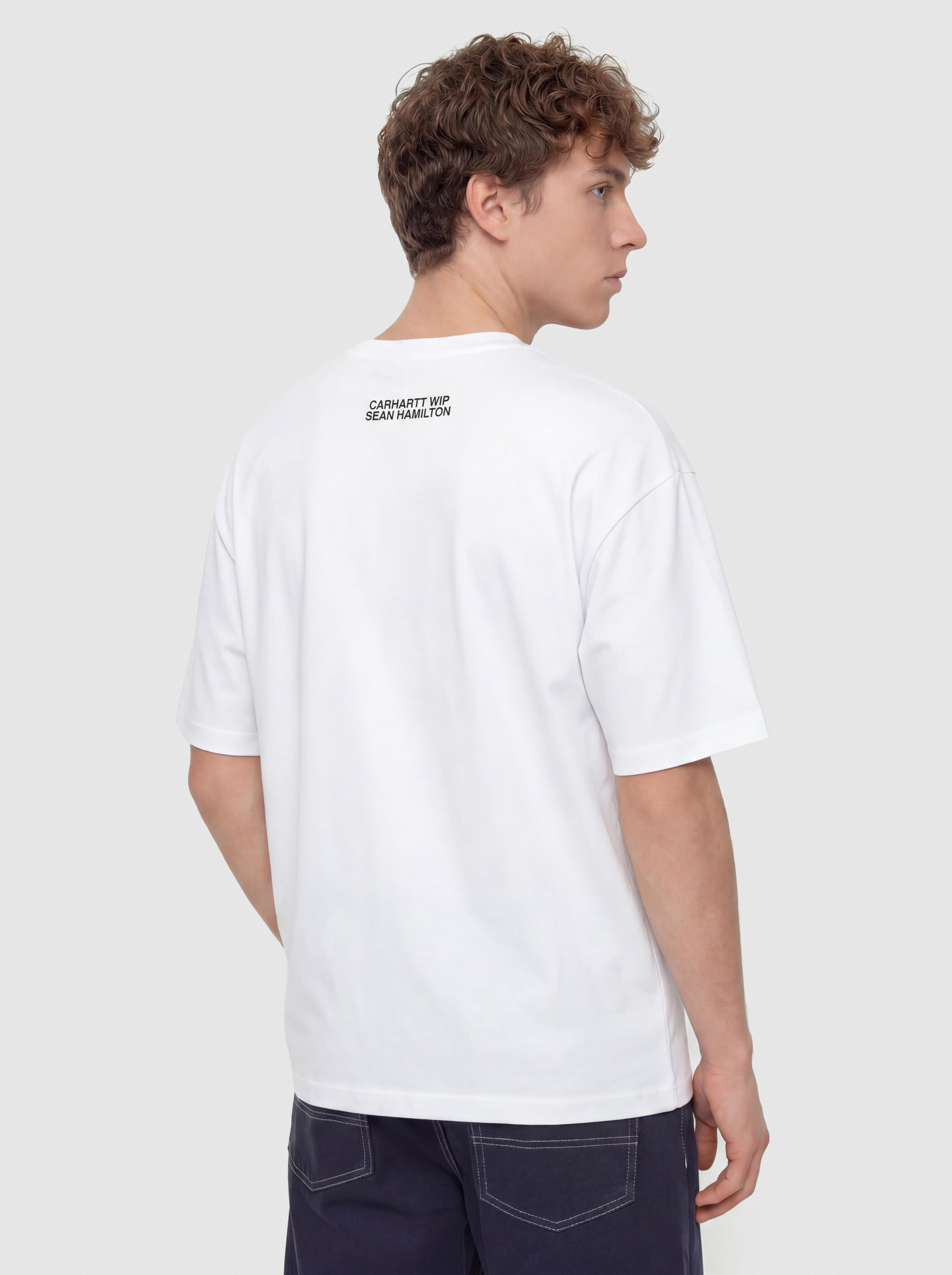 Tricou Carhartt WIP Sean Hamilton 02 (white)