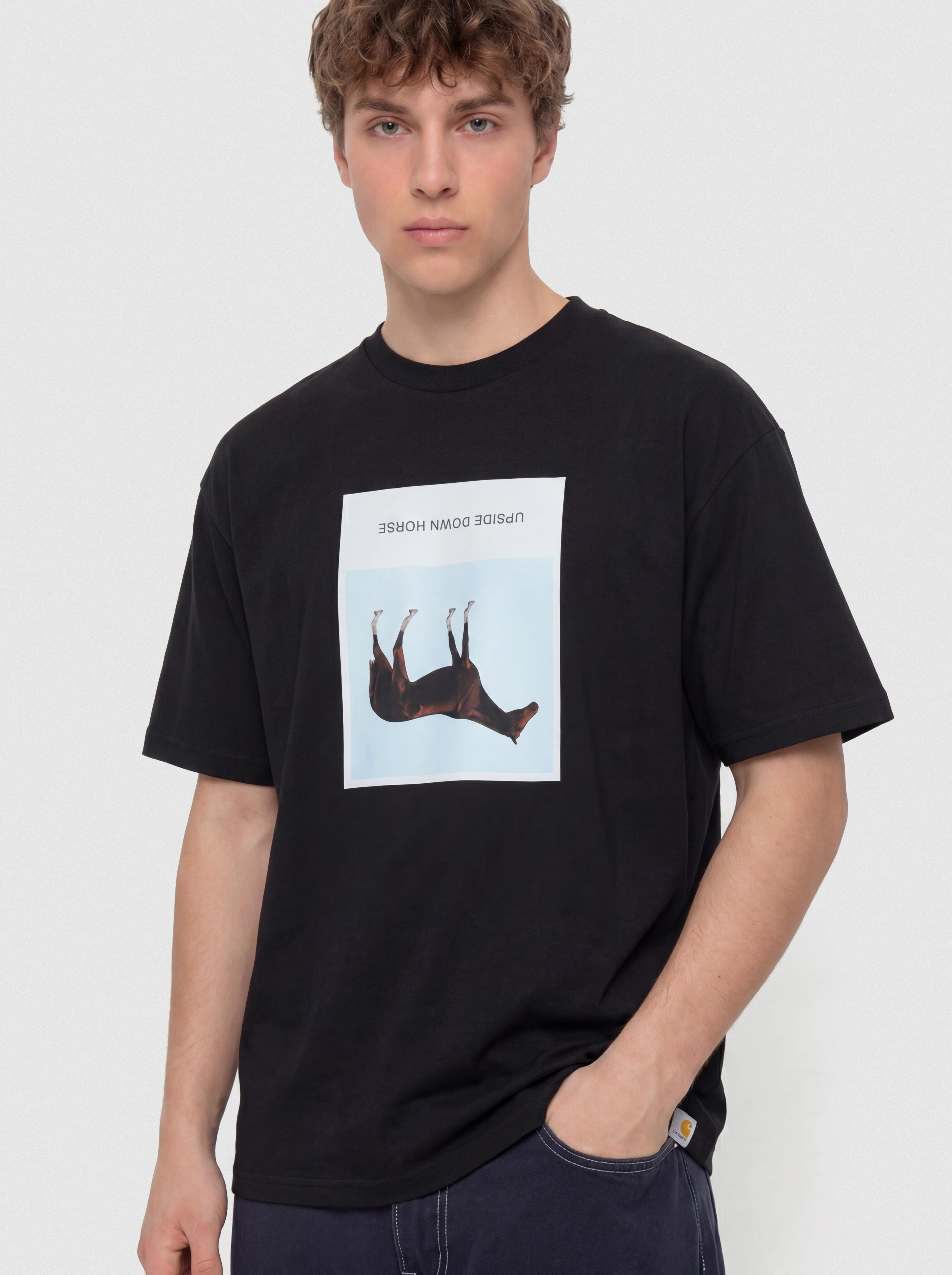 Tricou Carhartt WIP Sean Hamilton 02 (black)