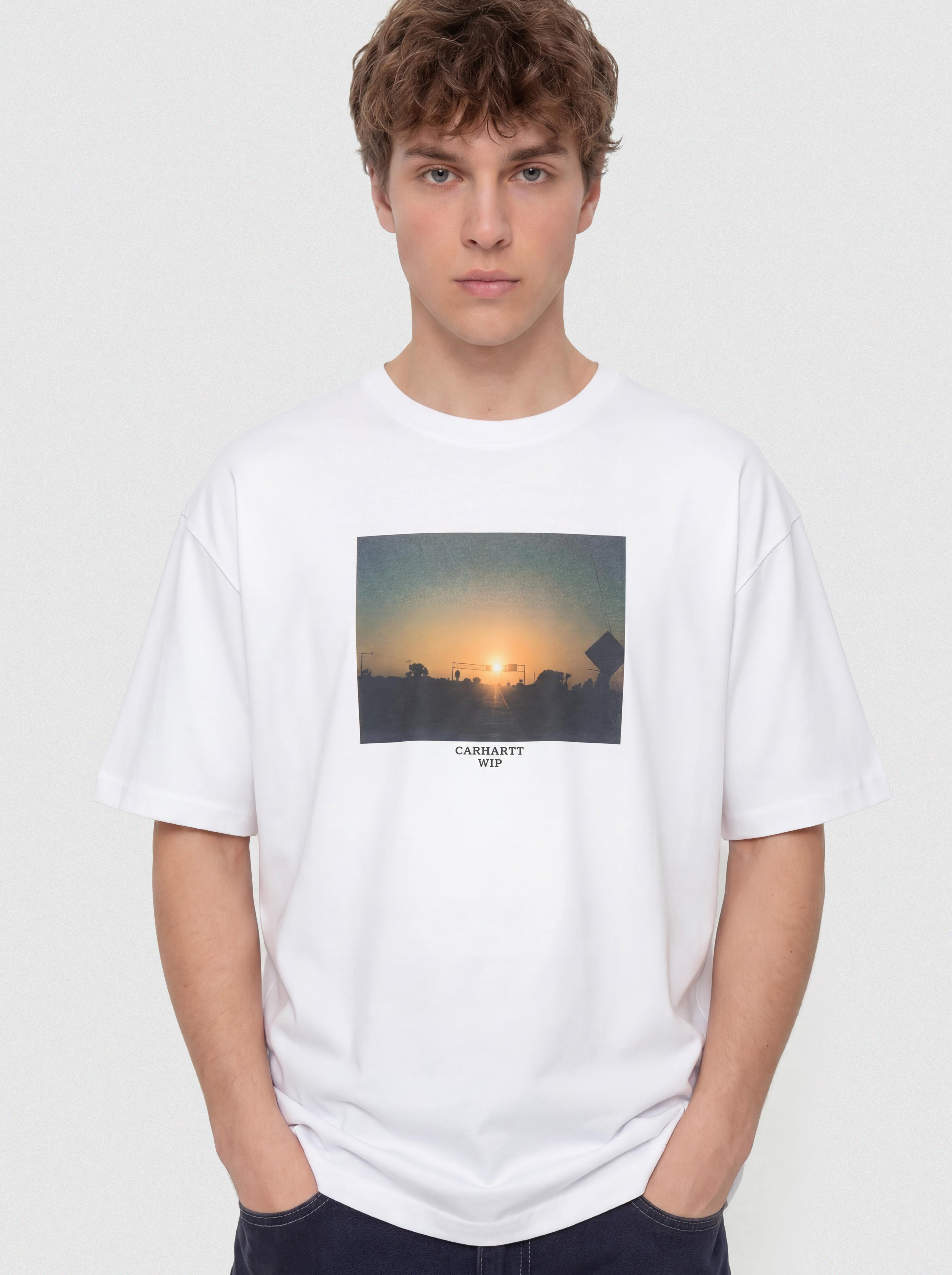 Tricou Carhartt WIP Warm Views (white)