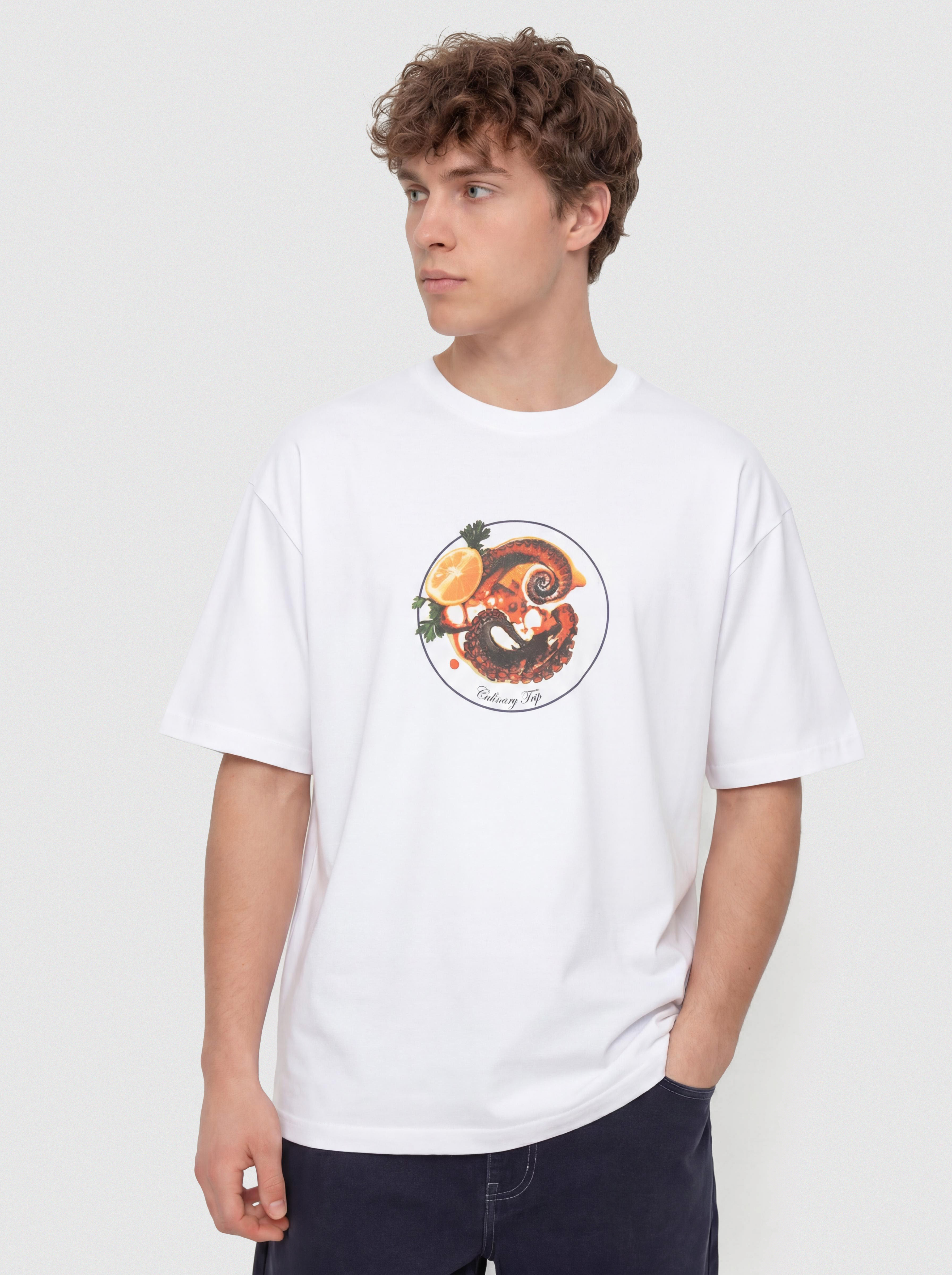 Tricou Carhartt WIP Octopus (white)