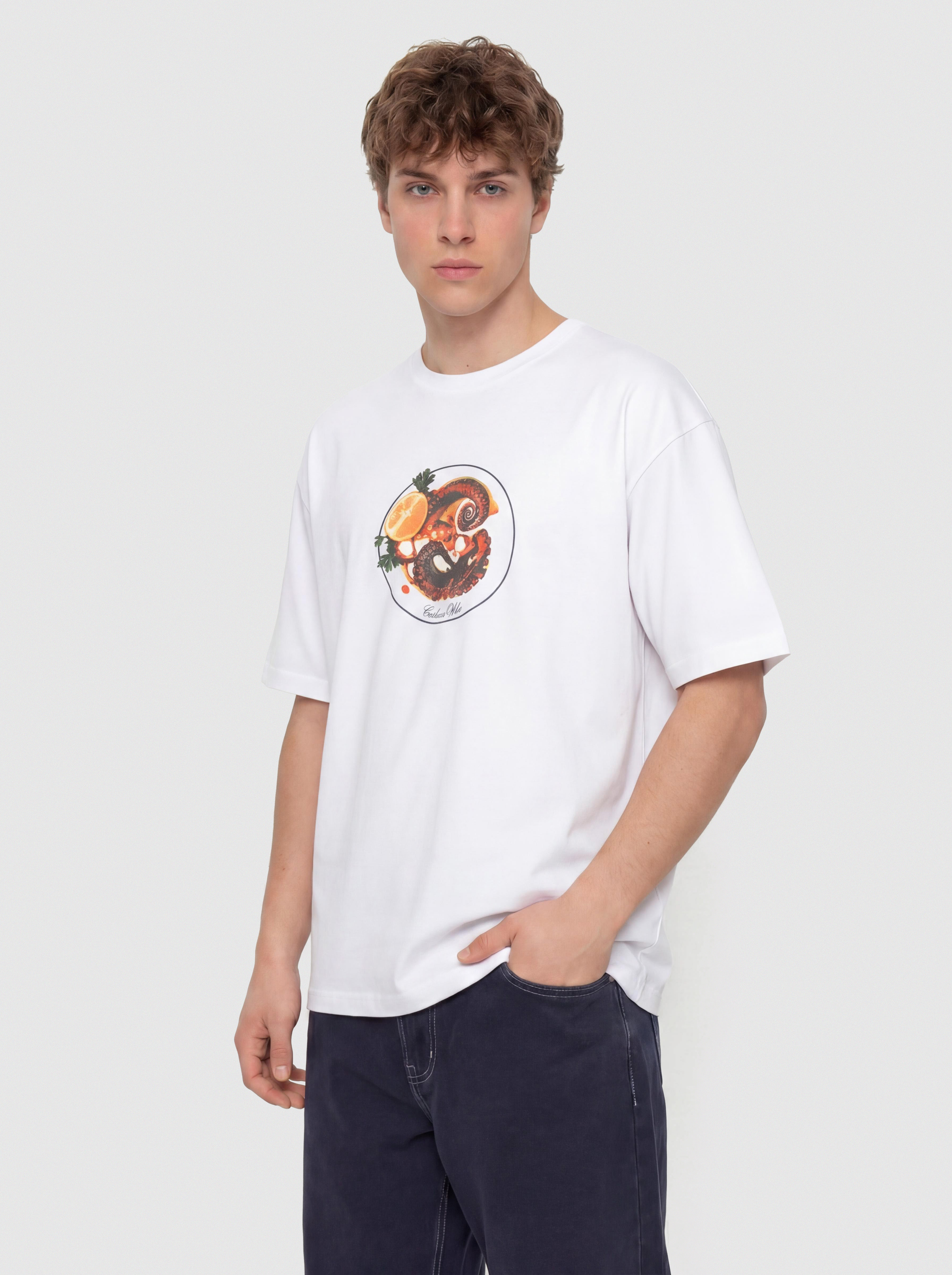 Tricou Carhartt WIP Octopus (white)