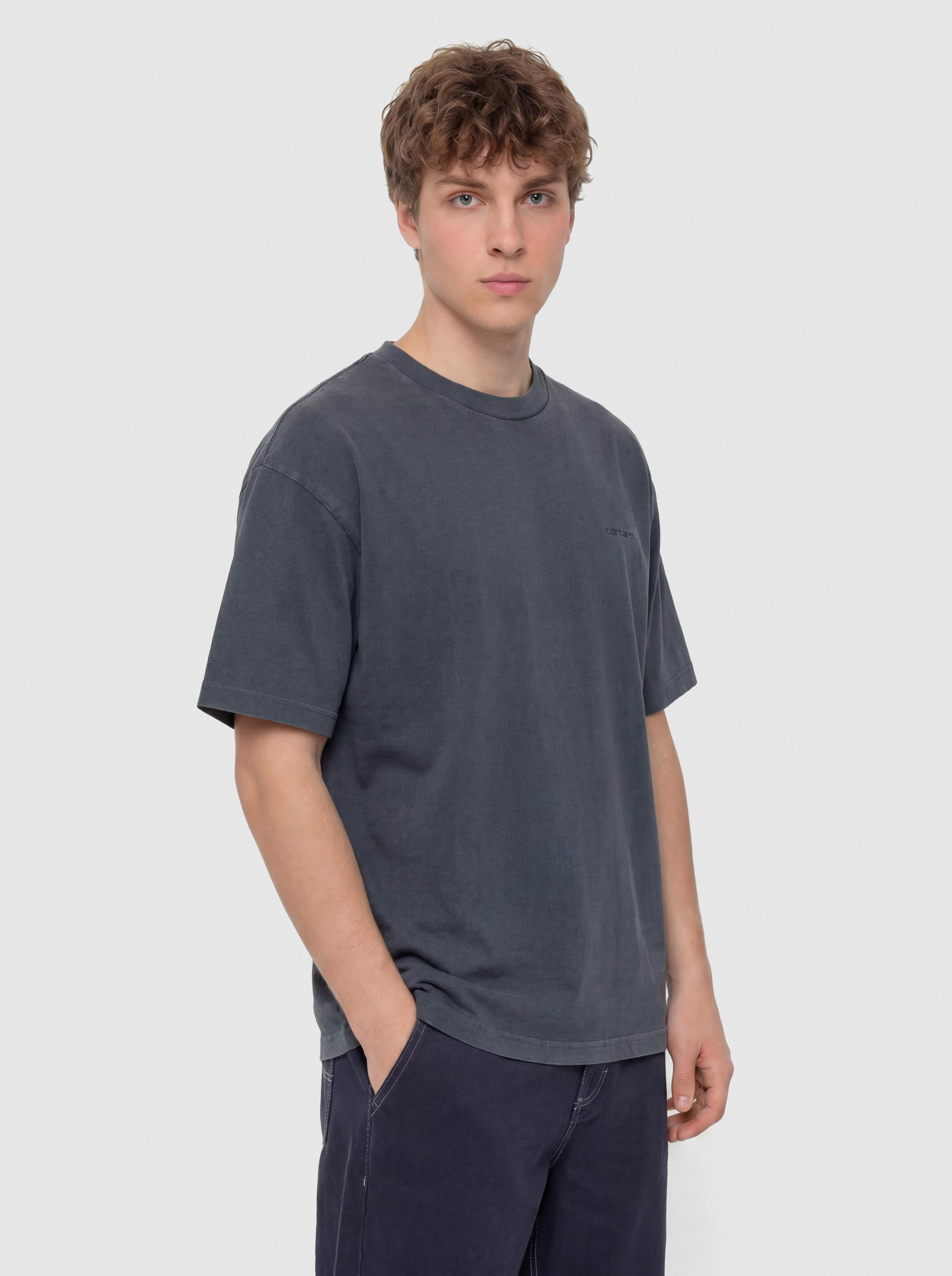 Tricou Carhartt WIP Benton (carbon)