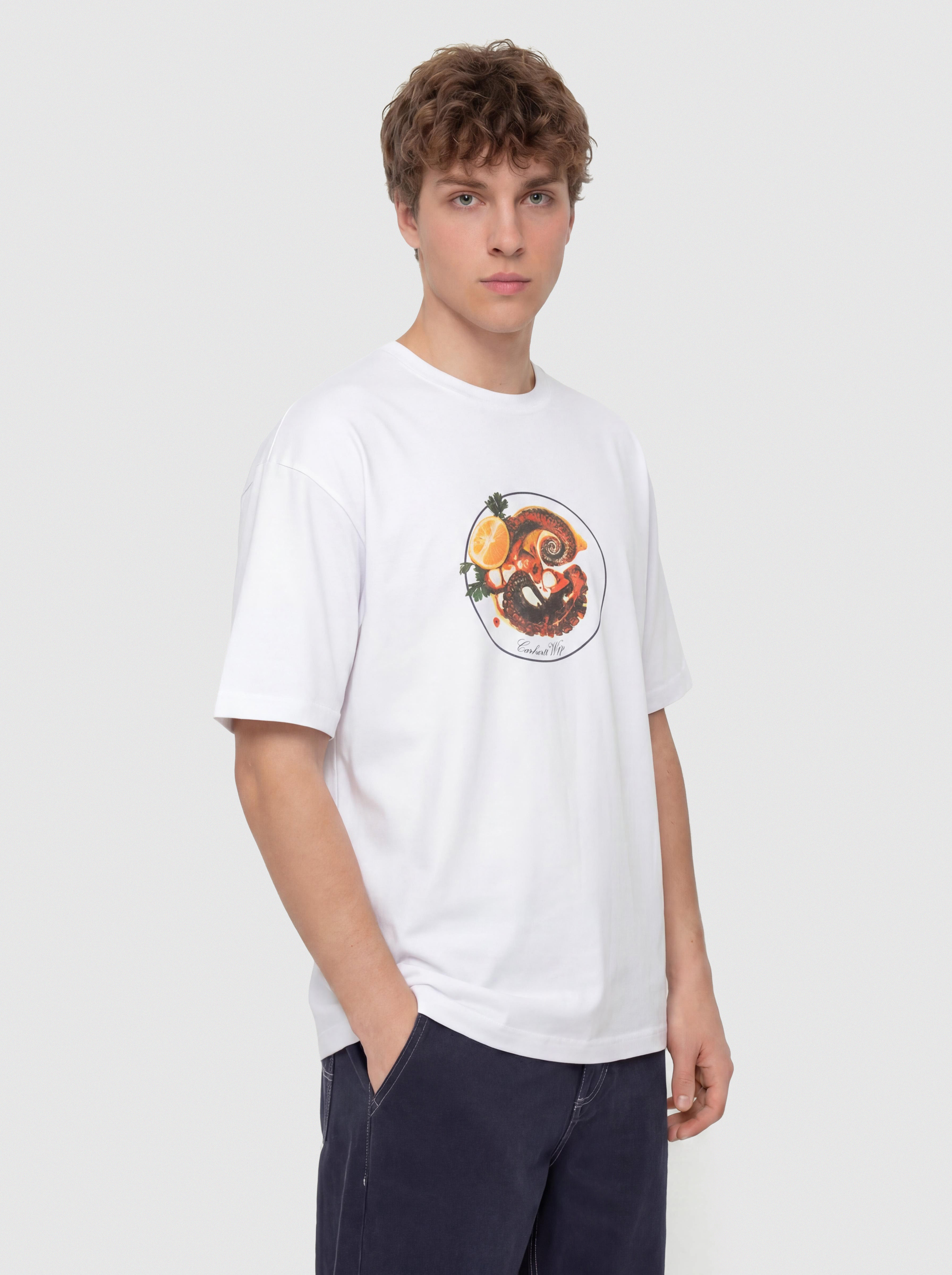 Tricou Carhartt WIP Octopus (white)