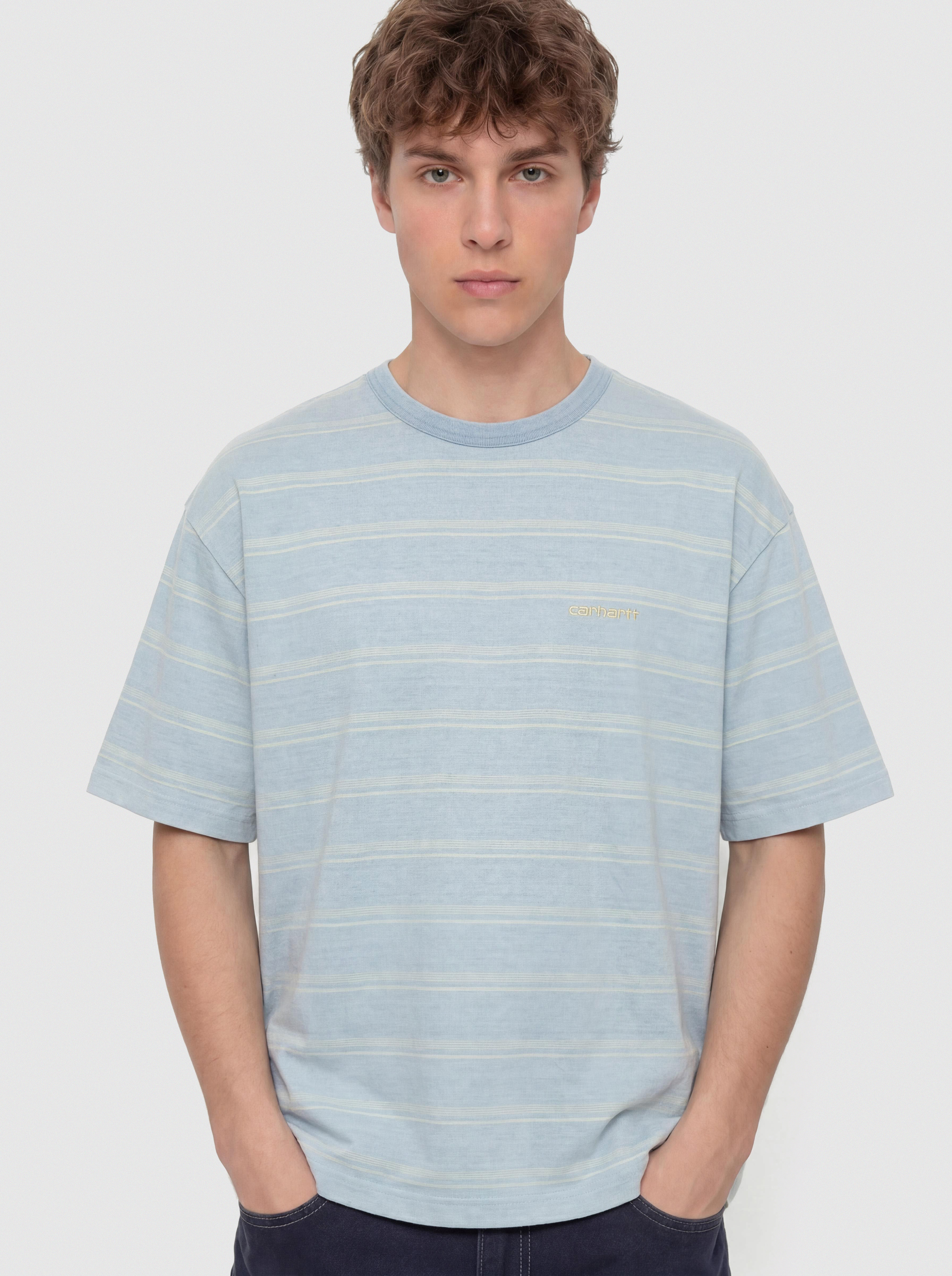 Tricou Carhartt WIP Matti (matti stripe/icaria/sphene)
