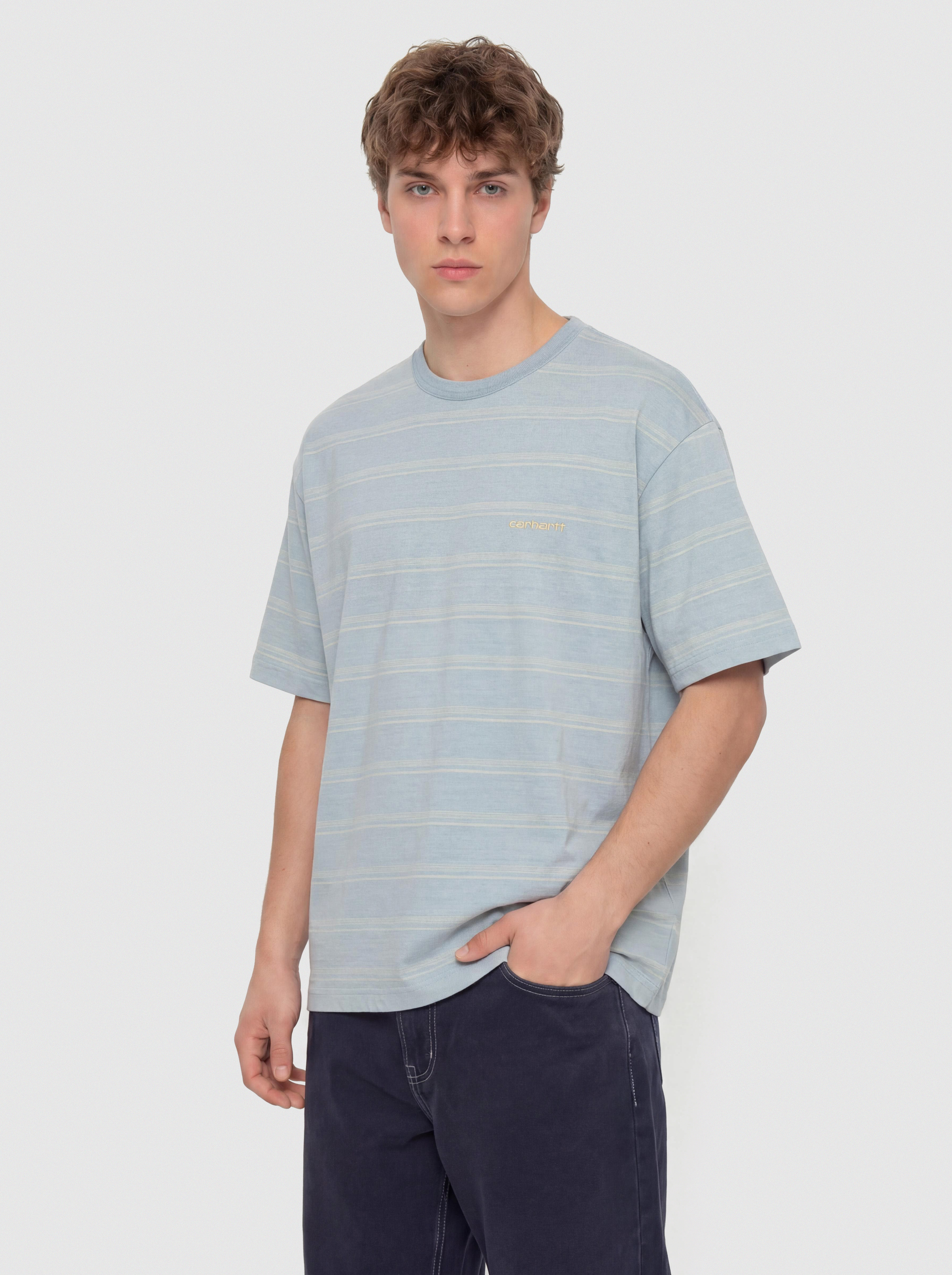 Tricou Carhartt WIP Matti (matti stripe/icaria/sphene)