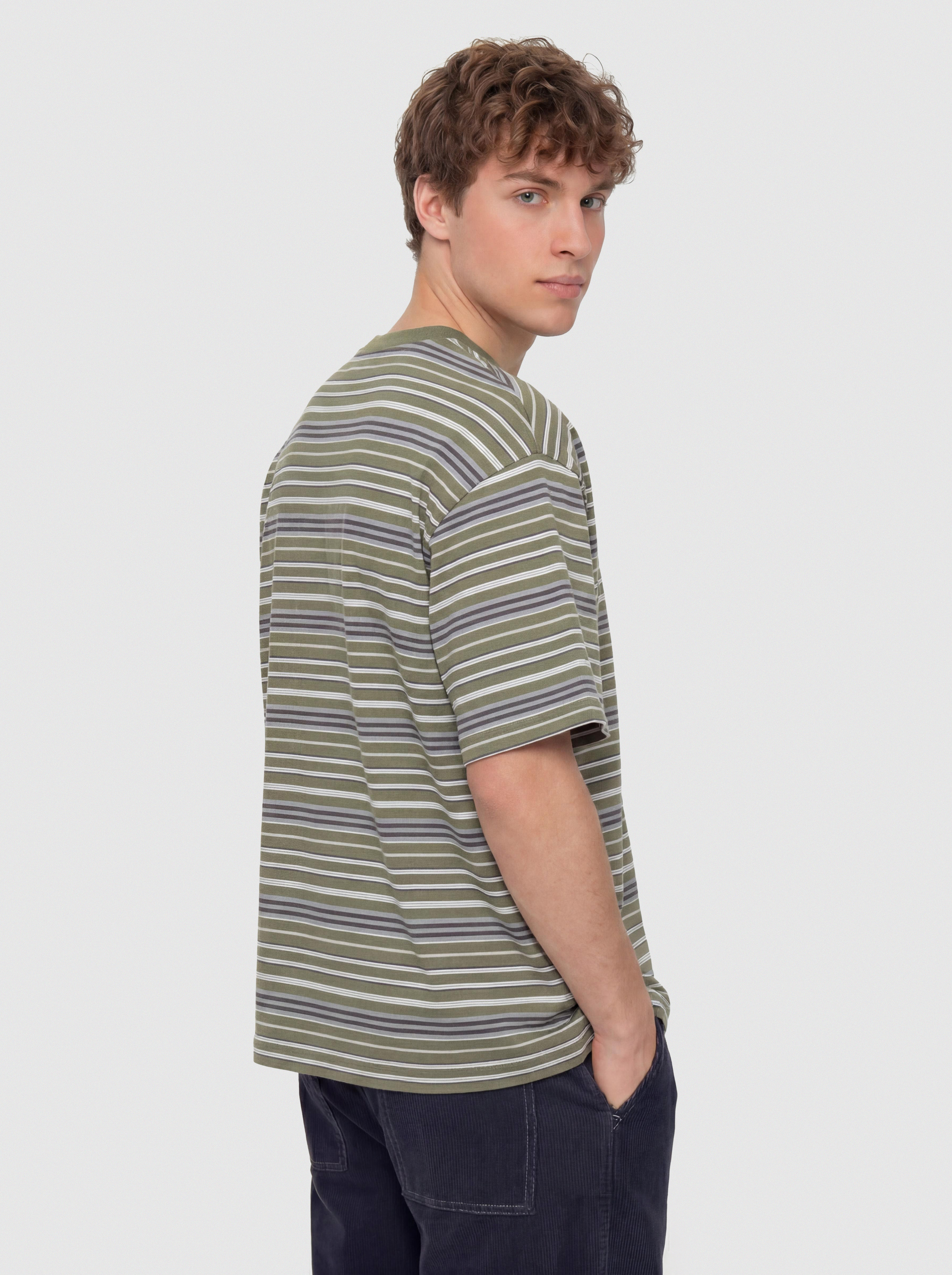 Tricou Carhartt WIP Zane (zane stripe/dollar green)