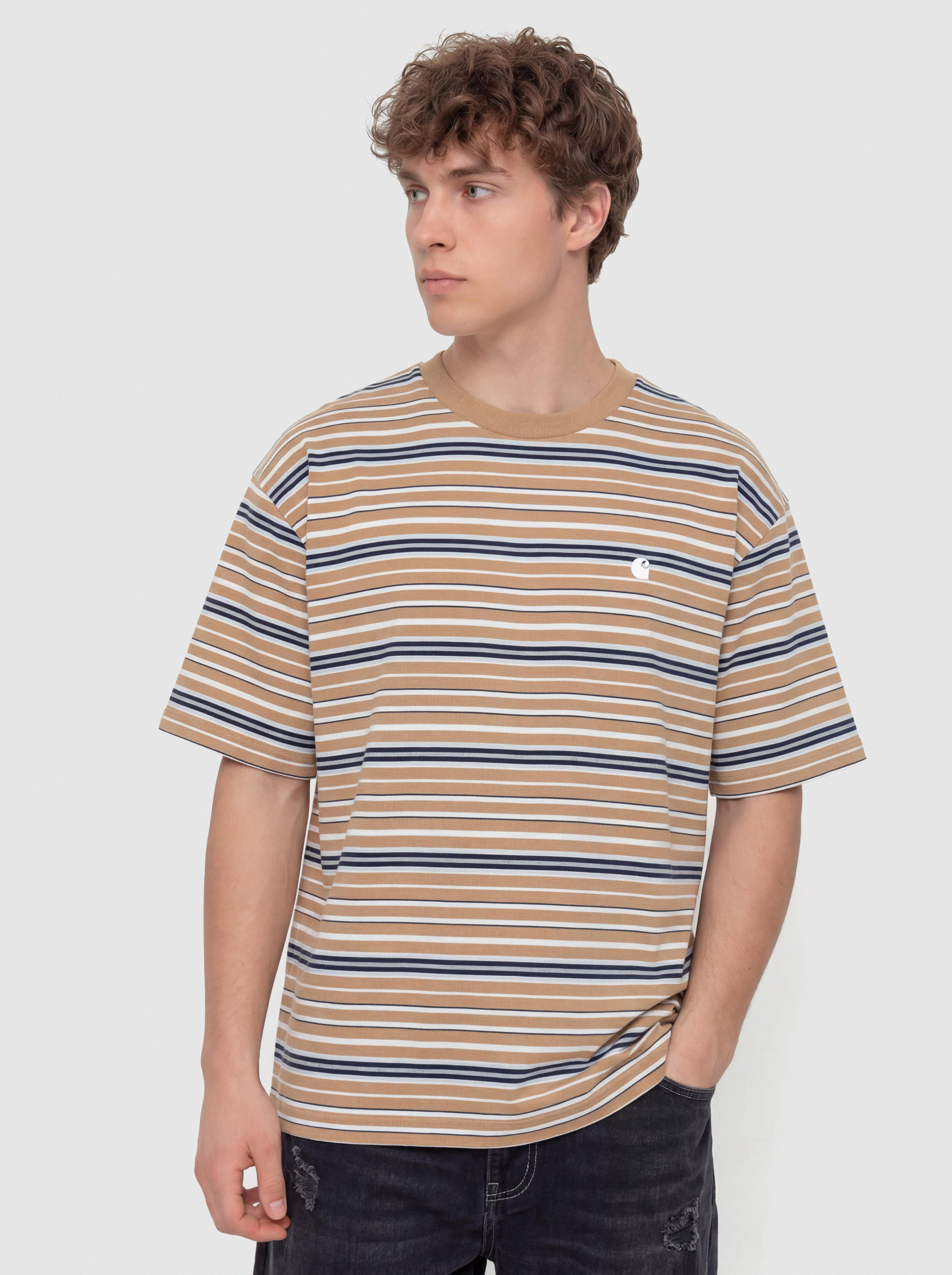Tricou Carhartt WIP Zane (zane stripe/peanut)