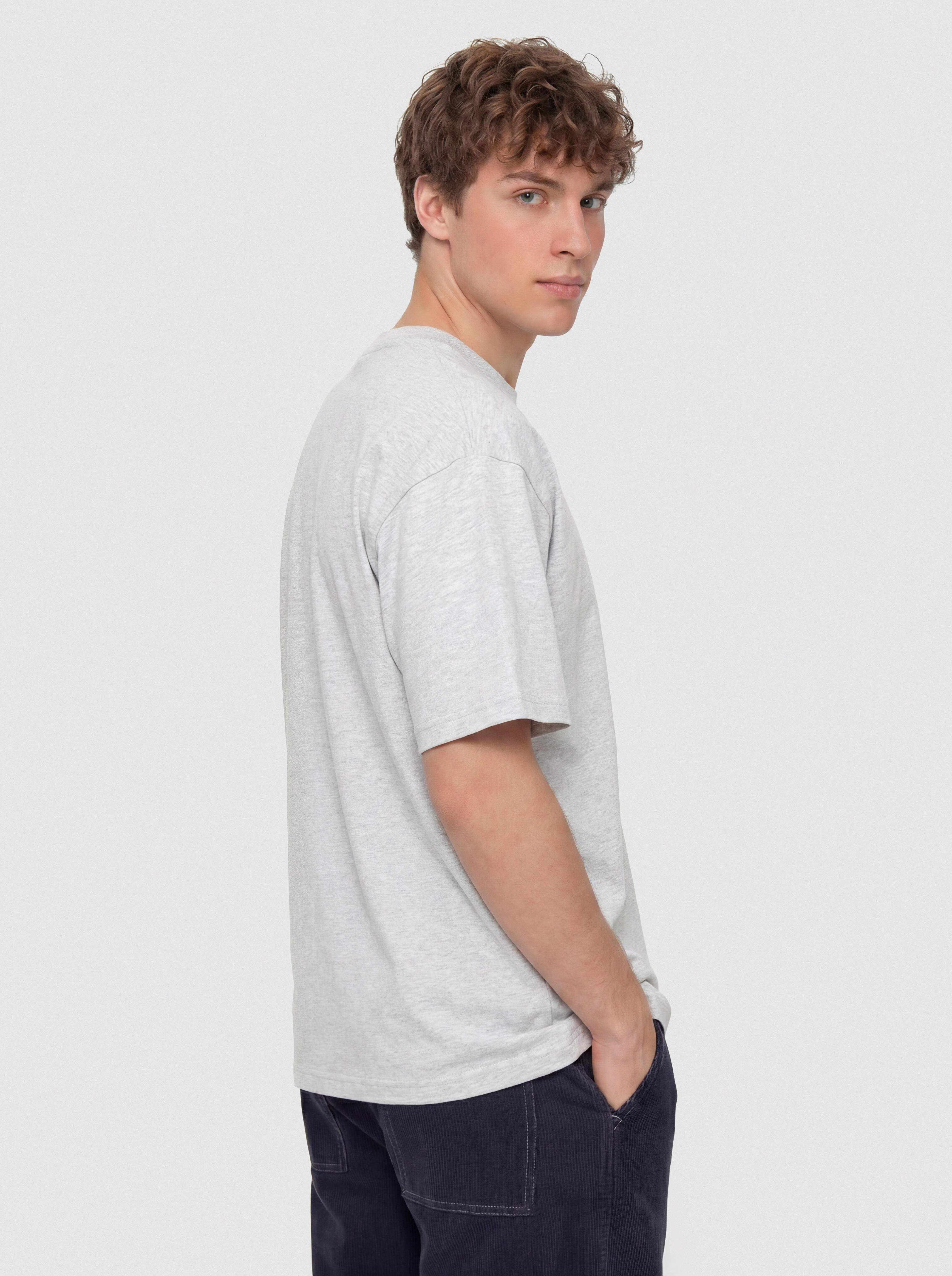 Tricou Carhartt WIP WIP Label (ash heather)