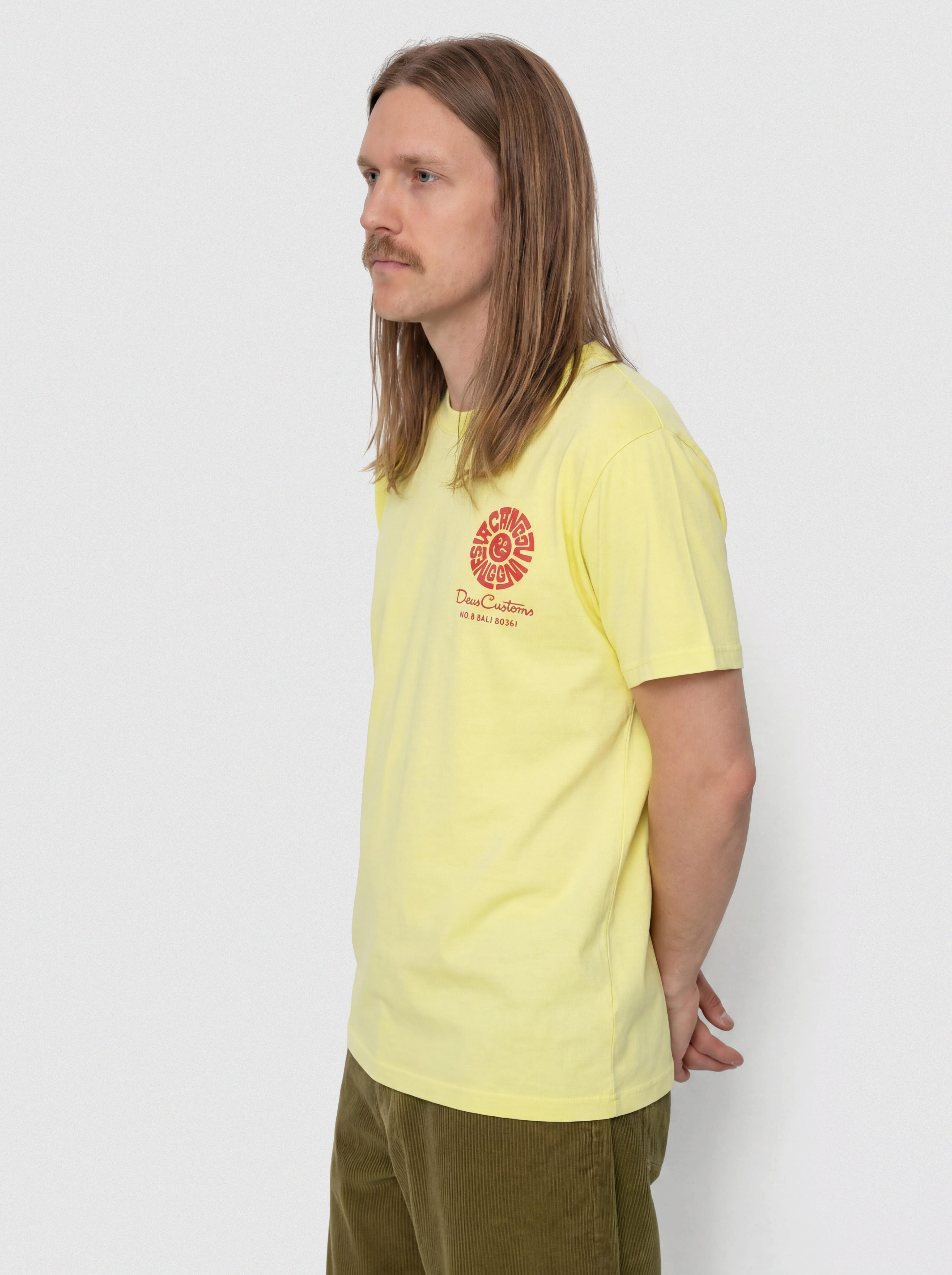 Tricou Deus Ex Machina Canggu Address (canary yellow)