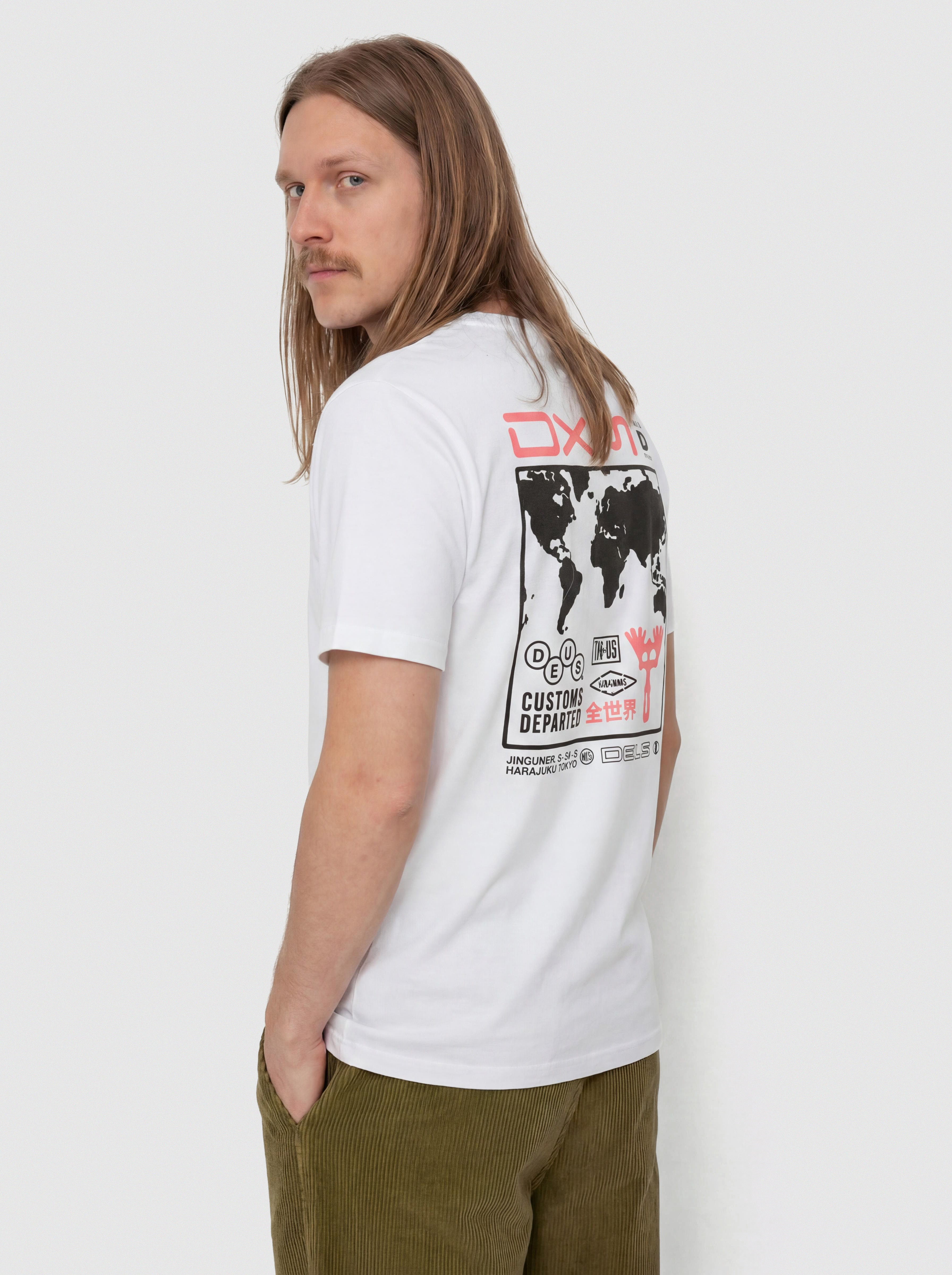 Tricou Deus Ex Machina Departed (vintage white)