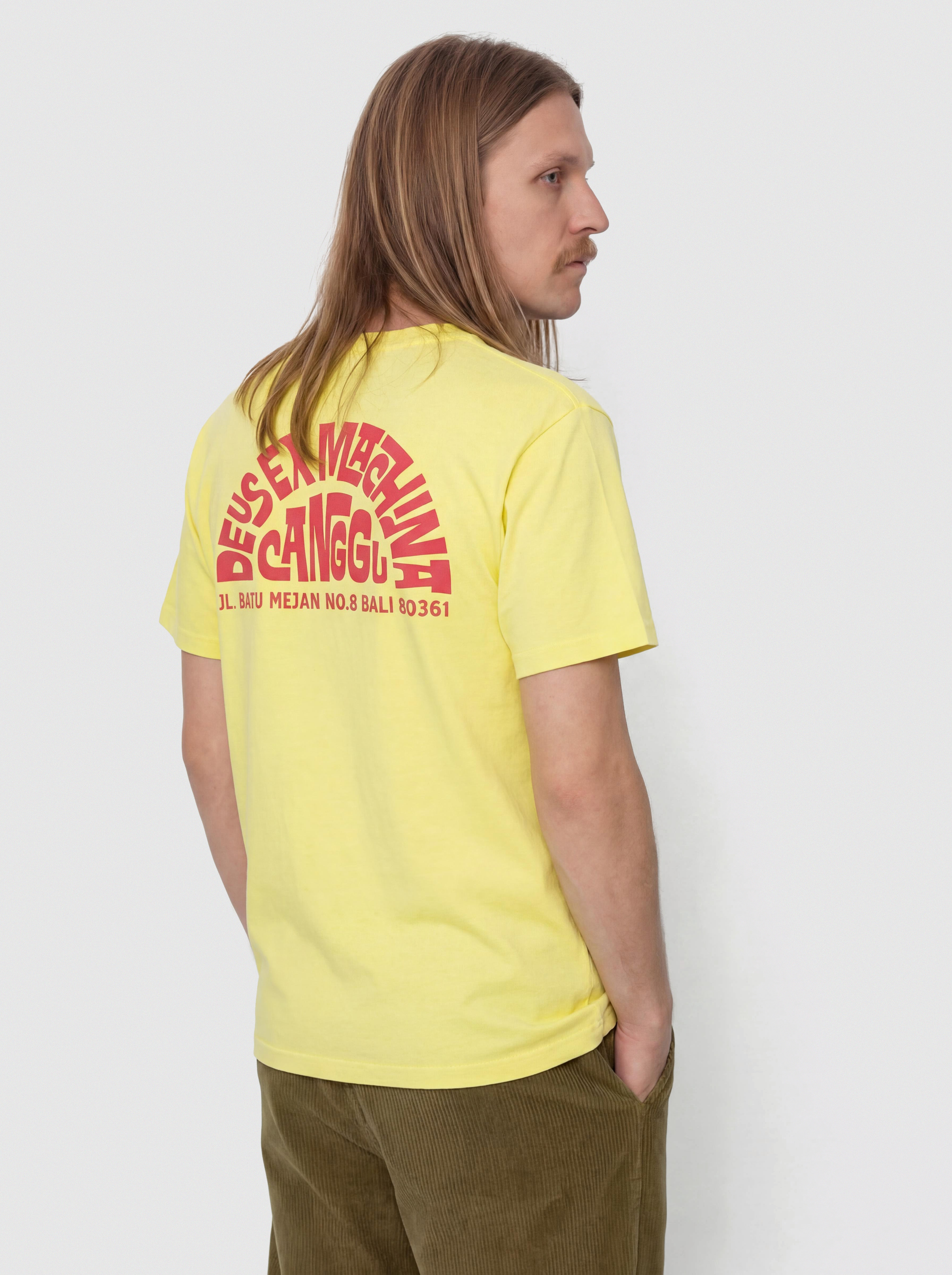 Tricou Deus Ex Machina Canggu Address (canary yellow)
