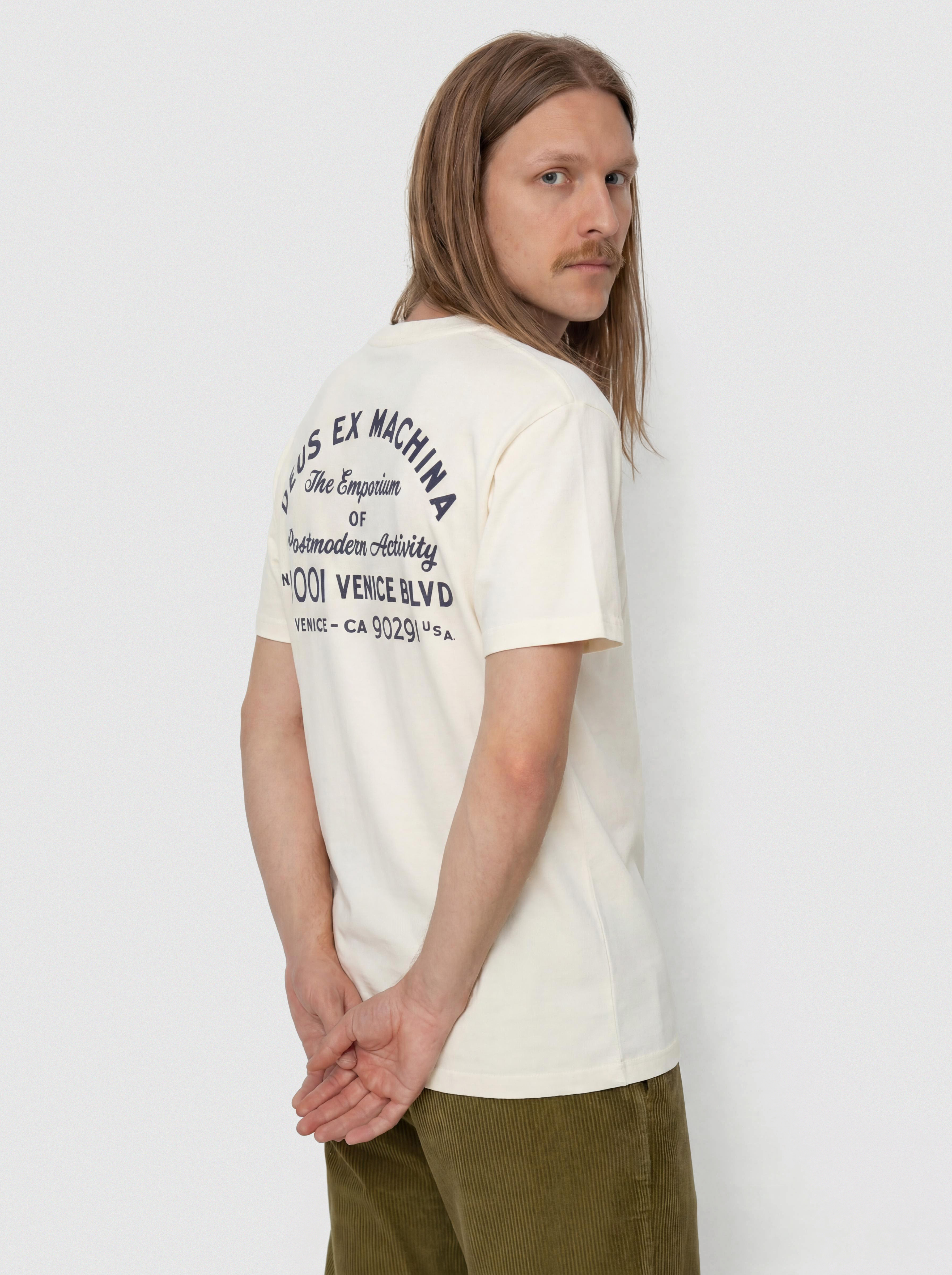 Tricou Deus Ex Machina Emporium Niner (pristine white)