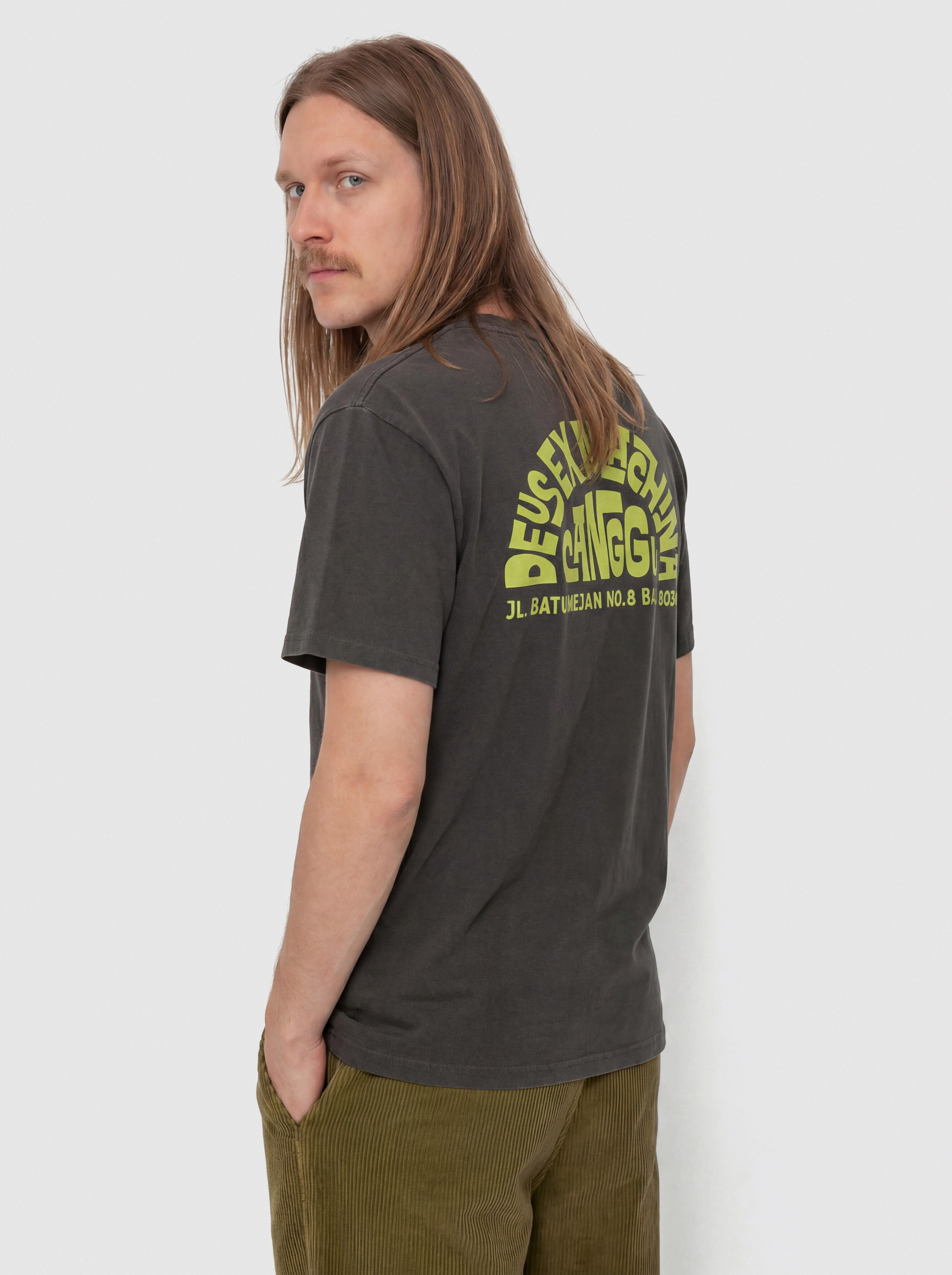 Tricou Deus Ex Machina Canggu Address (anthracite)
