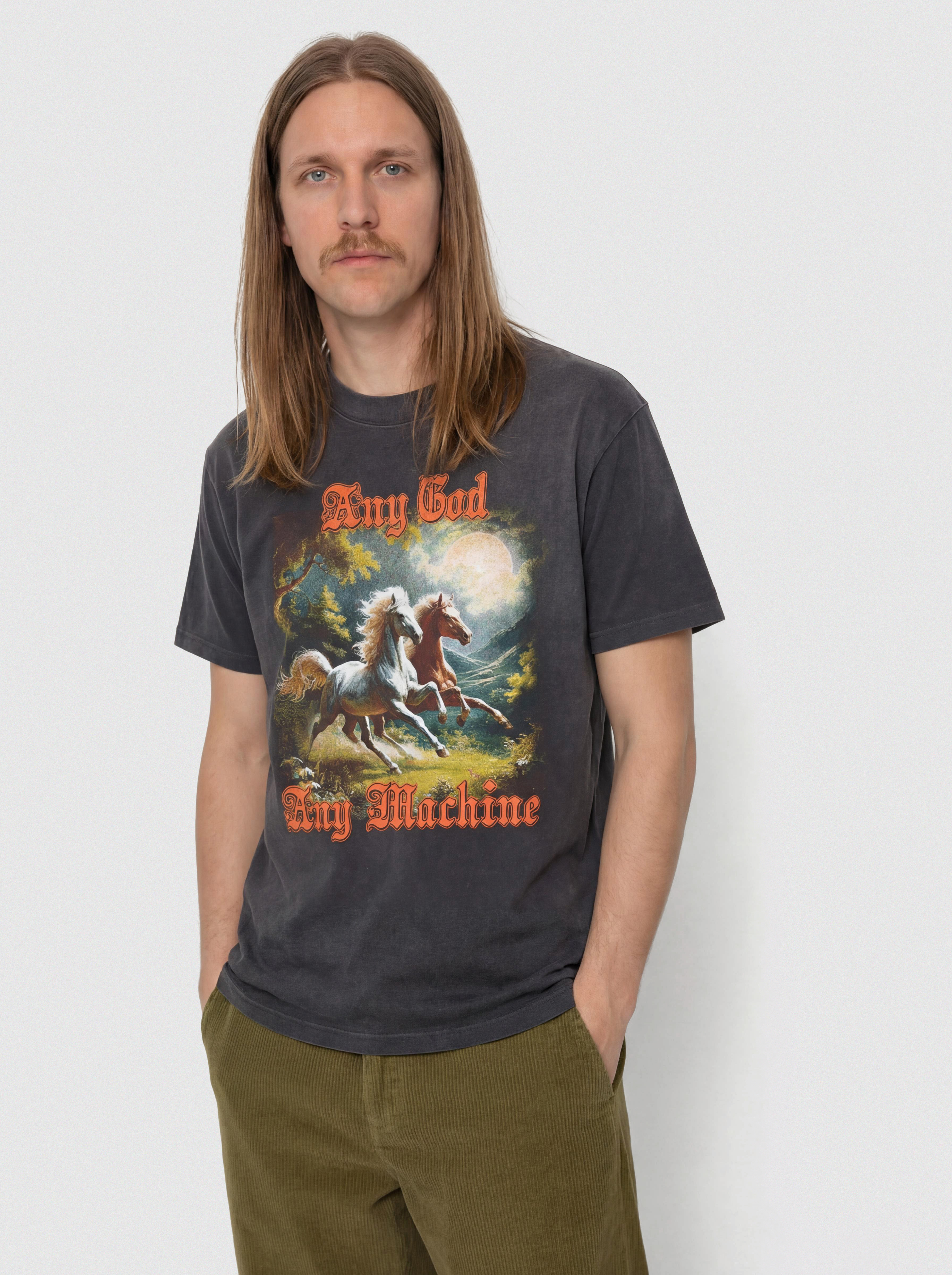 Tricou Deus Ex Machina Horseplay (black beauty)