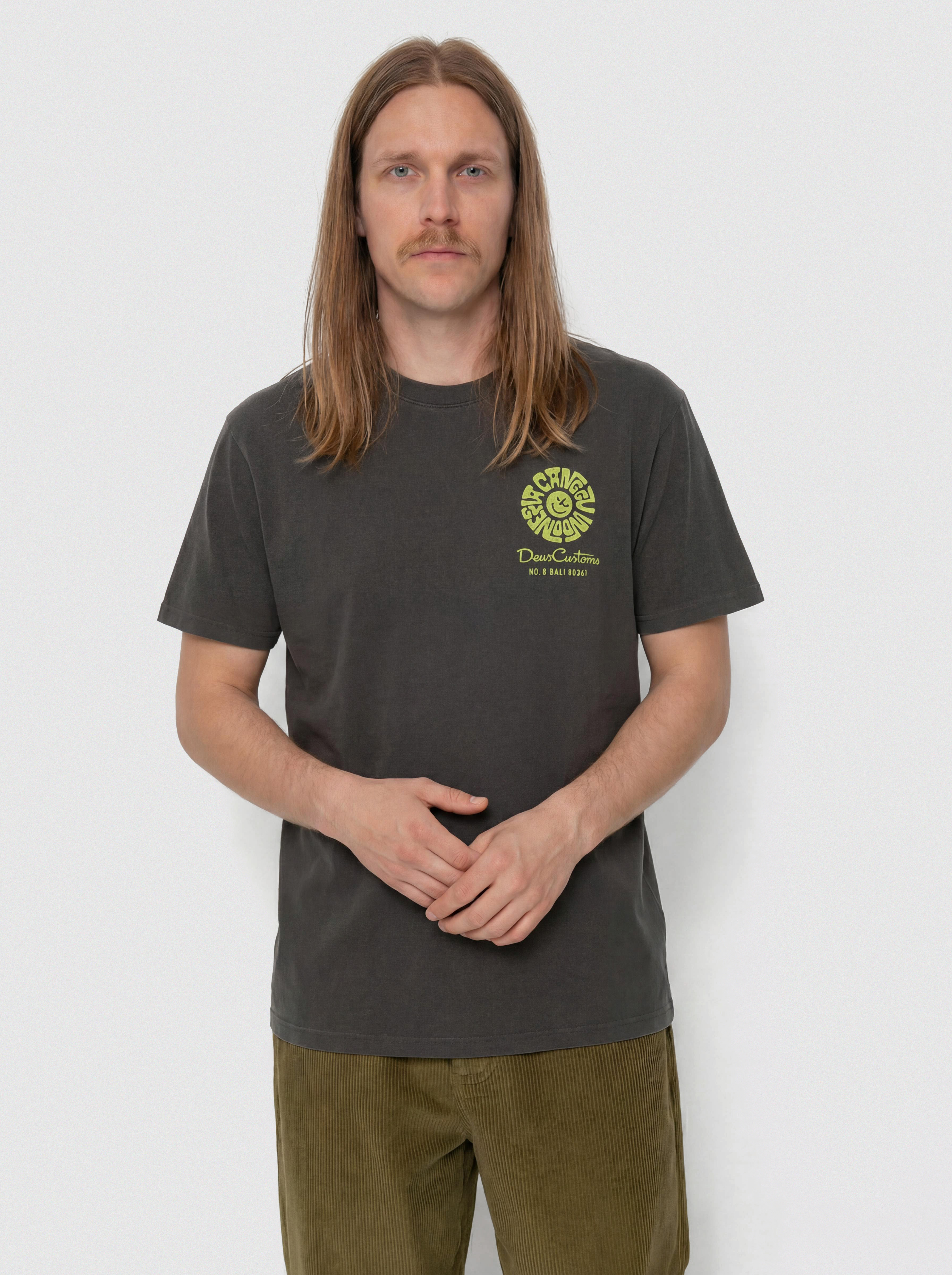 Tricou Deus Ex Machina Canggu Address (anthracite)