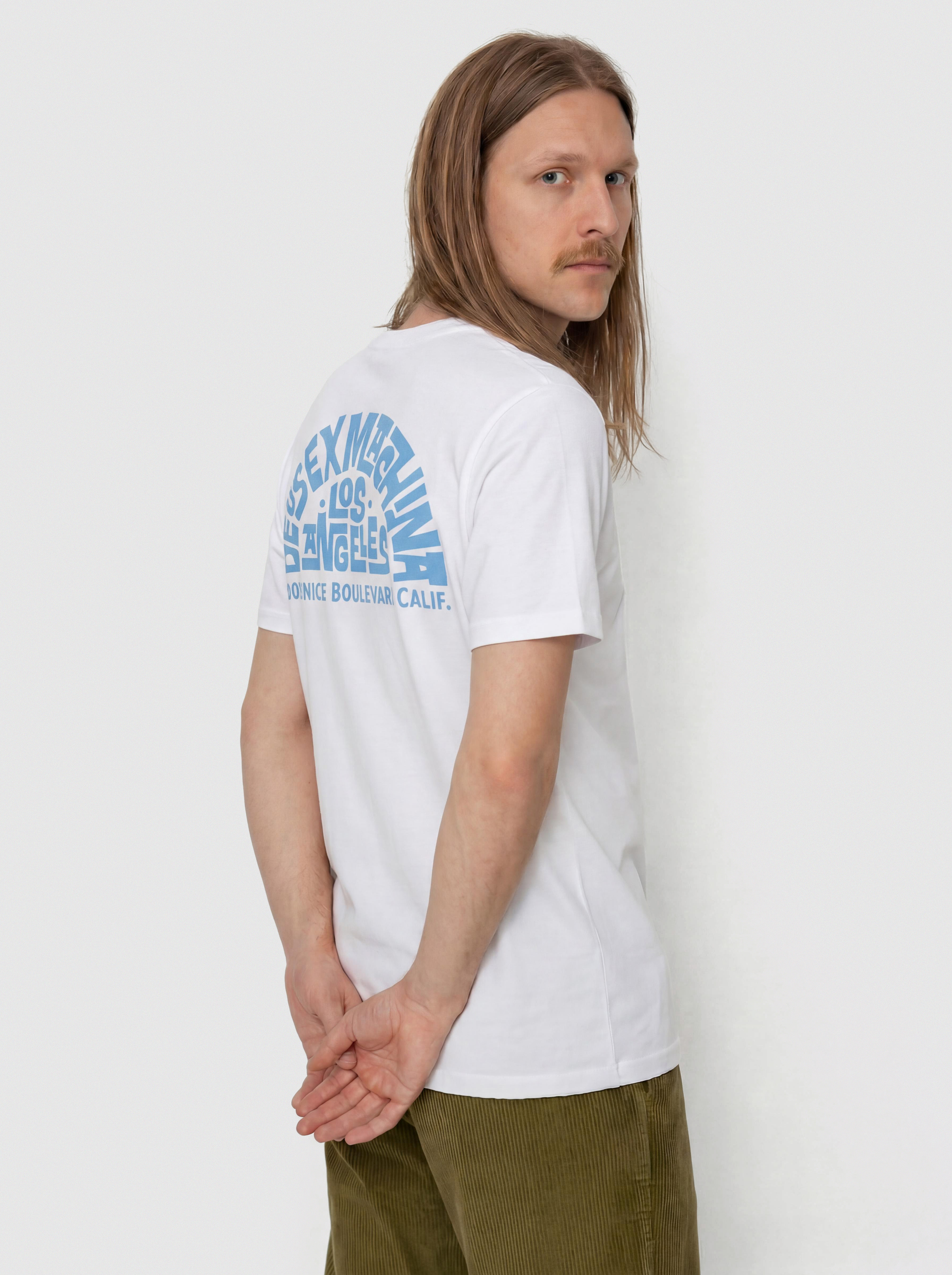 Tricou Deus Ex Machina Los Angeles Address (vintage white)