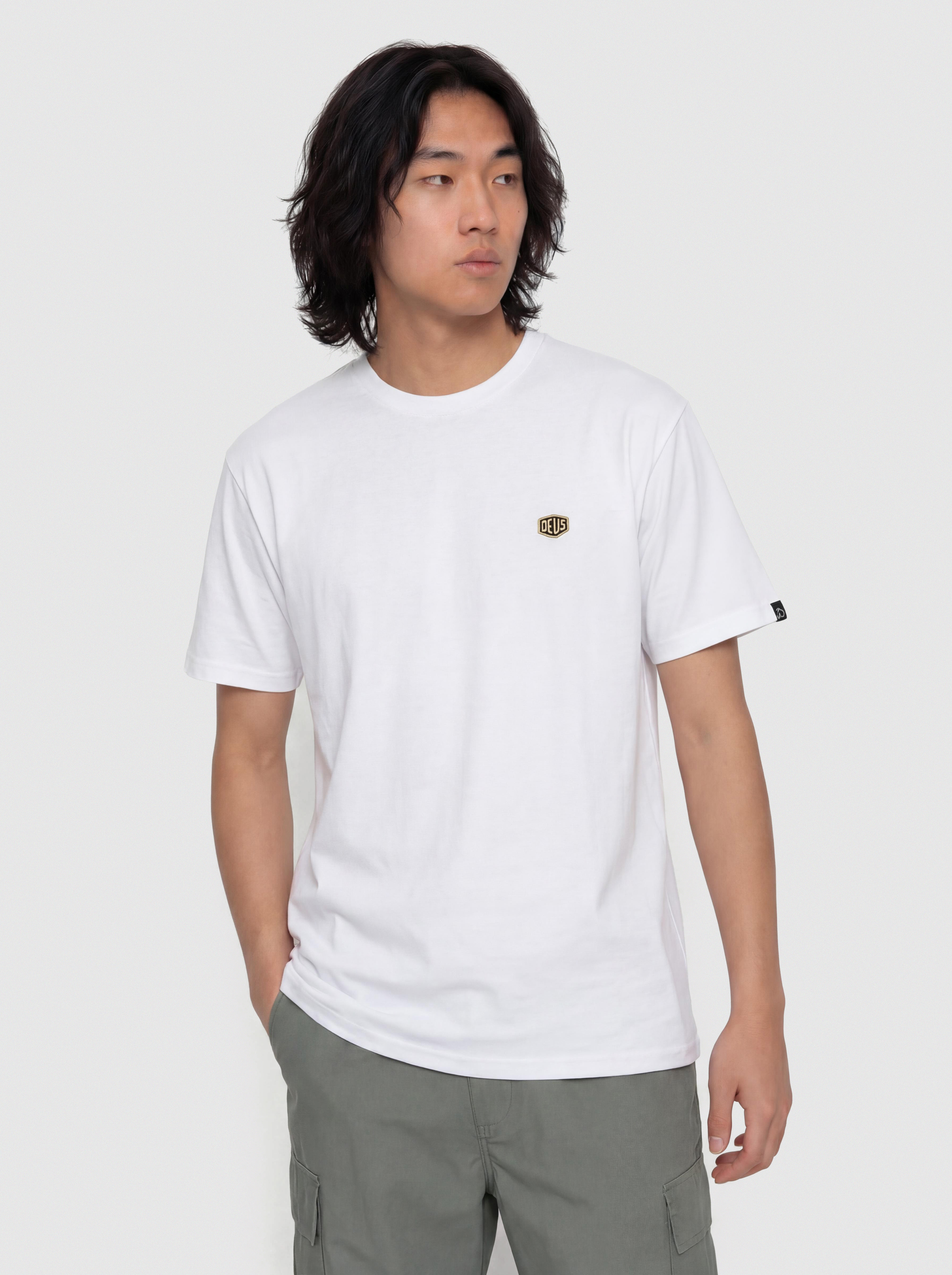 Tricou Deus Ex Machina Shield Standard (white)