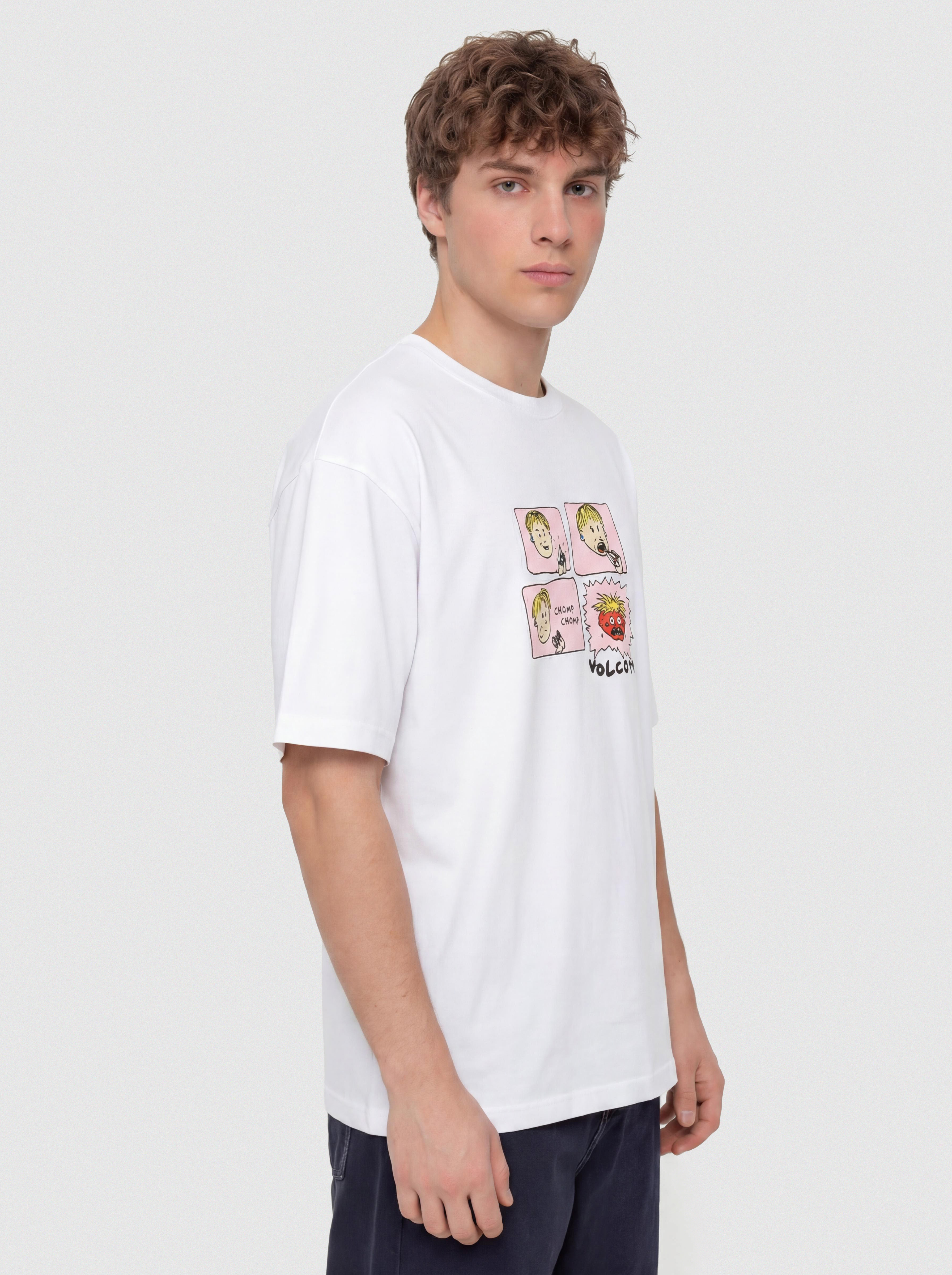 Tricou Volcom Chomp Chomp (white)