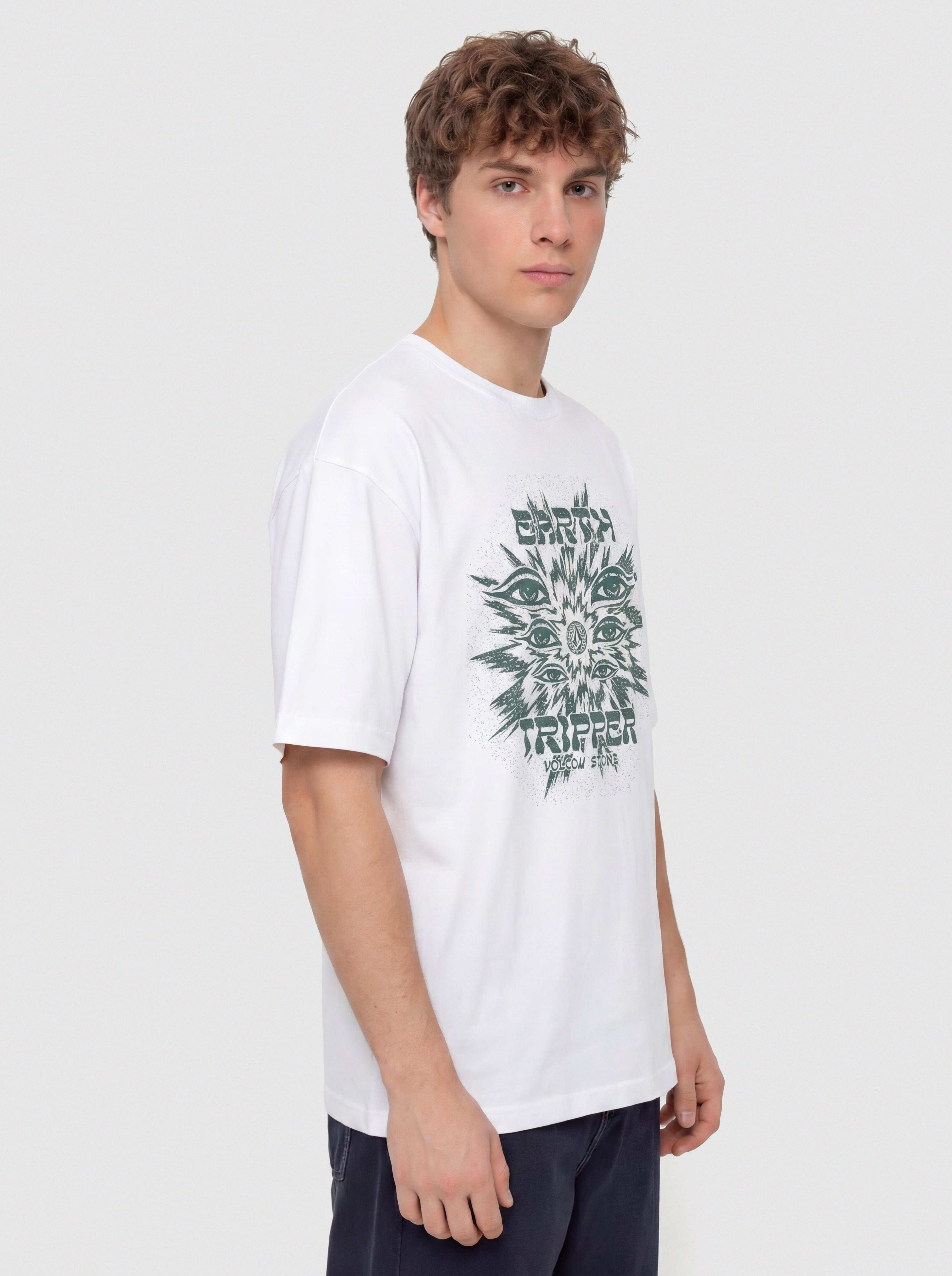 Tricou Volcom Remote Viever (white)