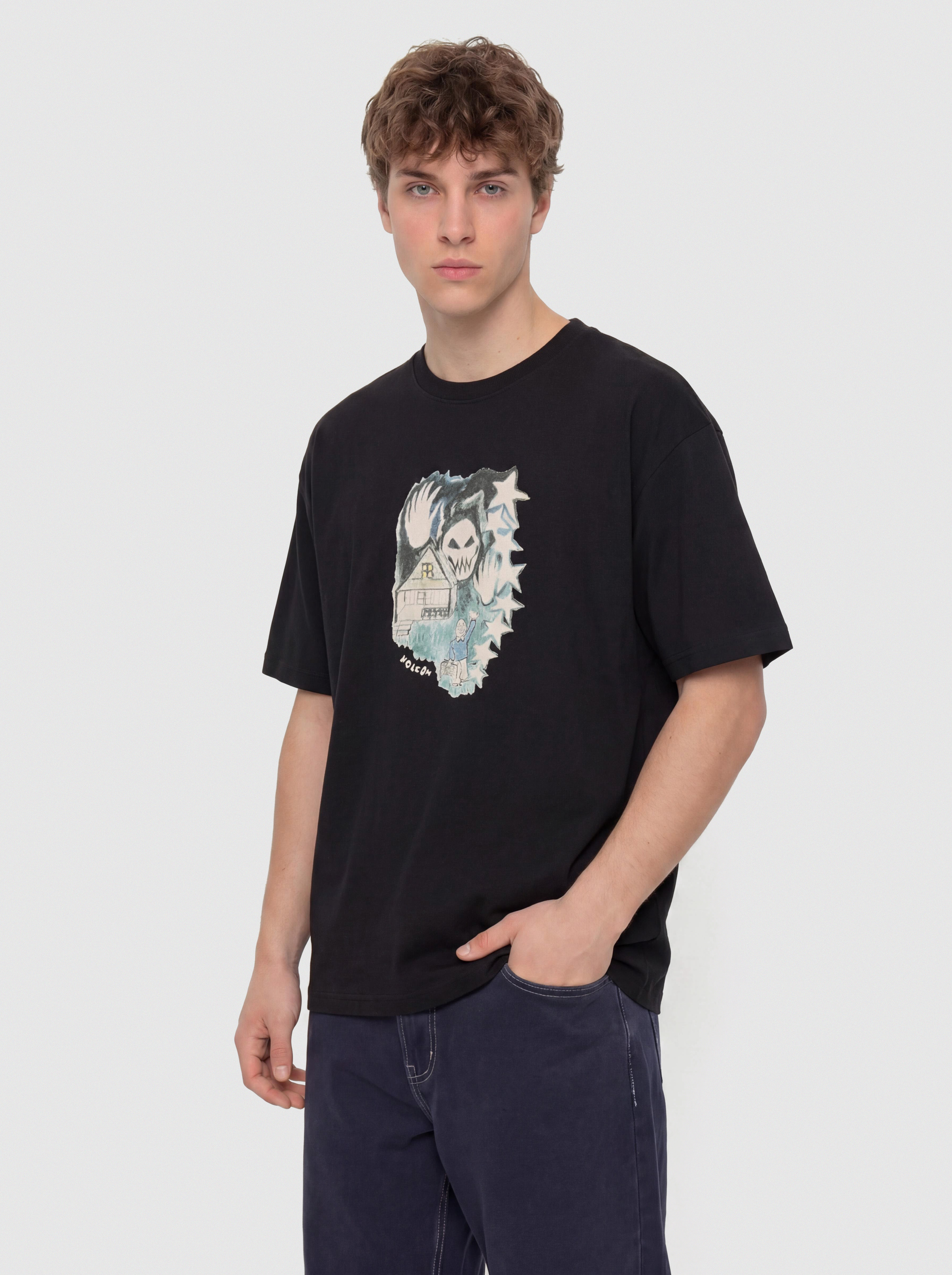 Tricou Volcom Fa Issam Auptel Lse (black)