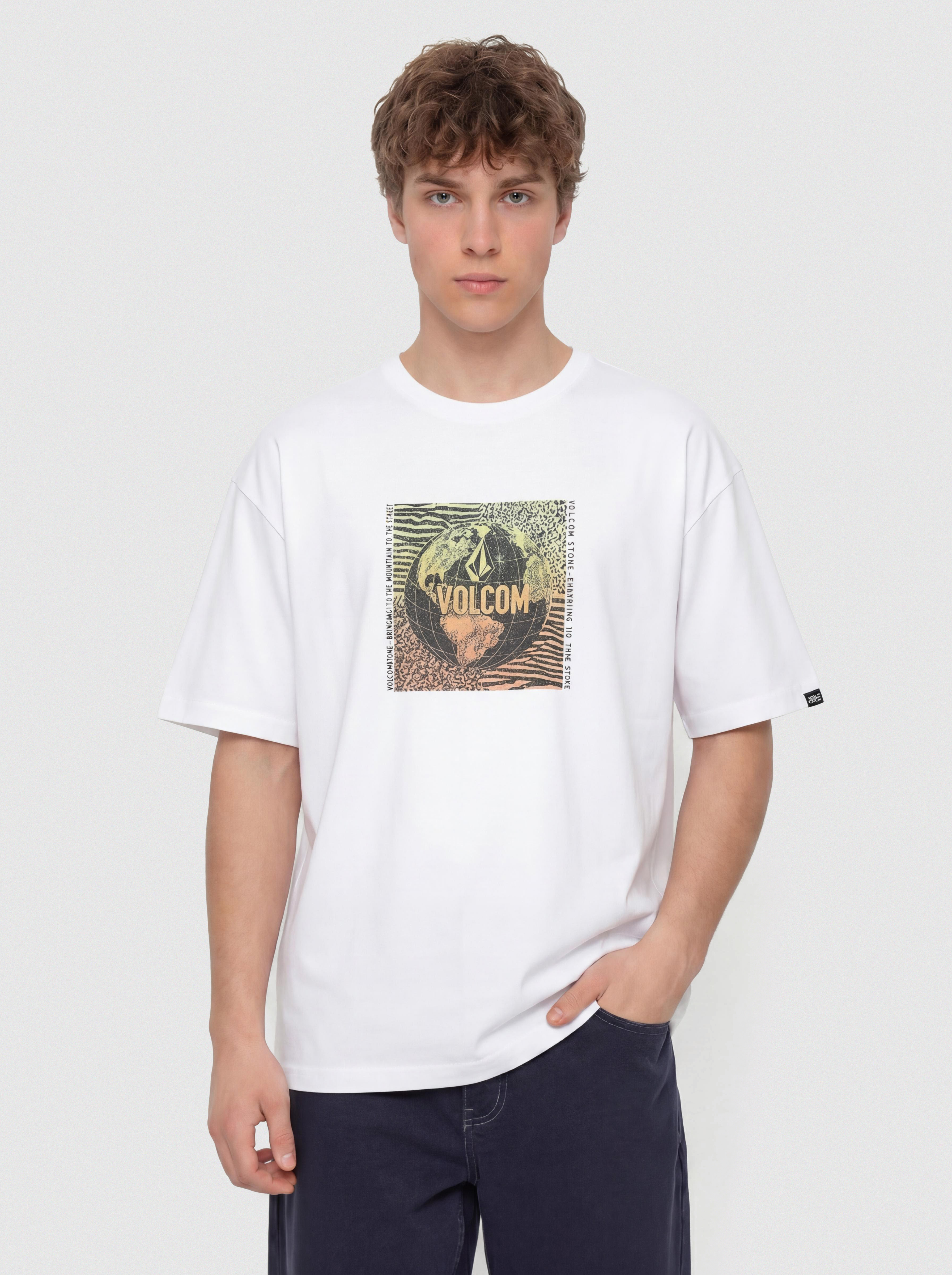 Tricou Volcom Earthtrippin Fty (off white)