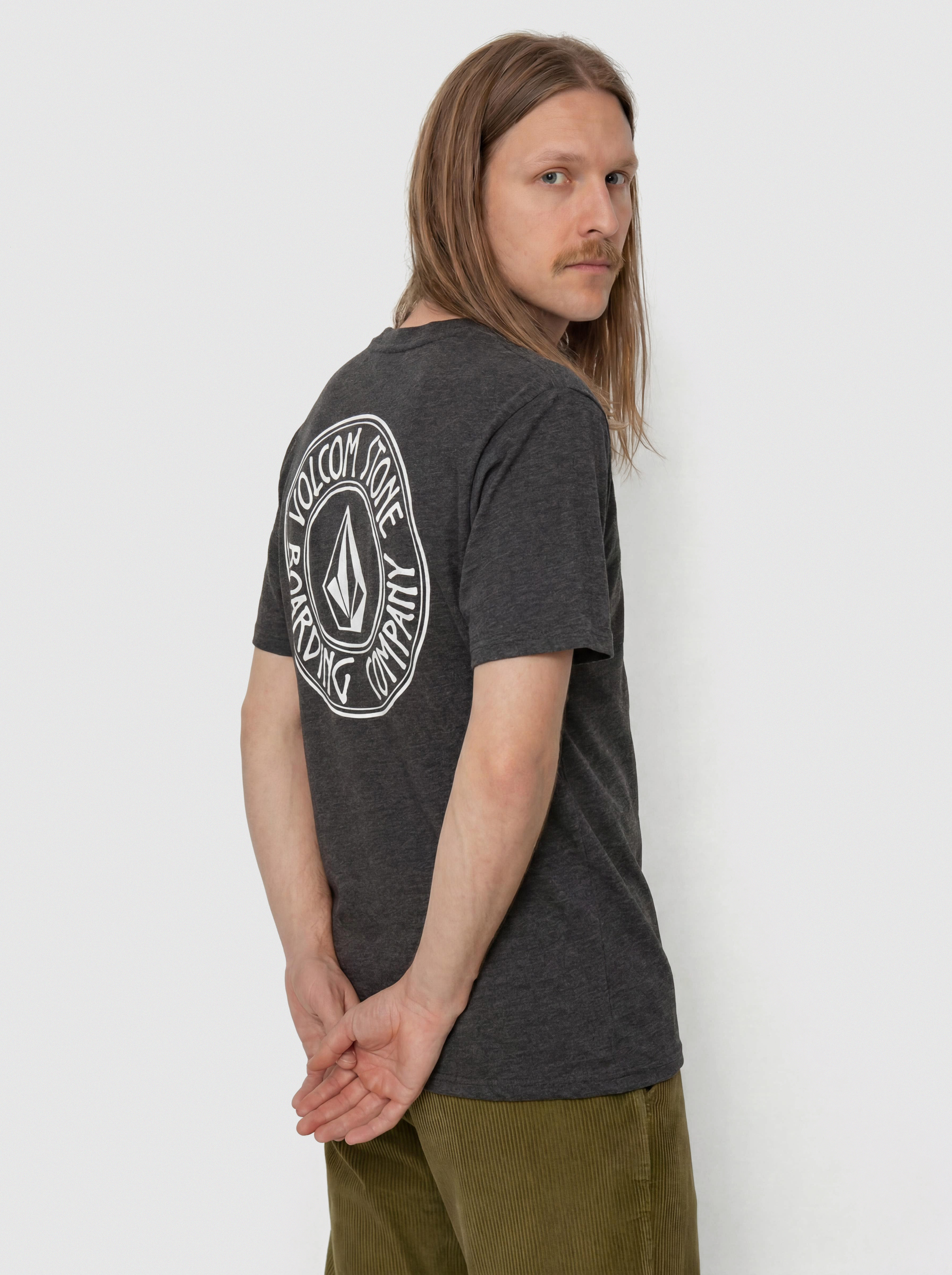 Tricou Volcom Drain You Hth (heather black)