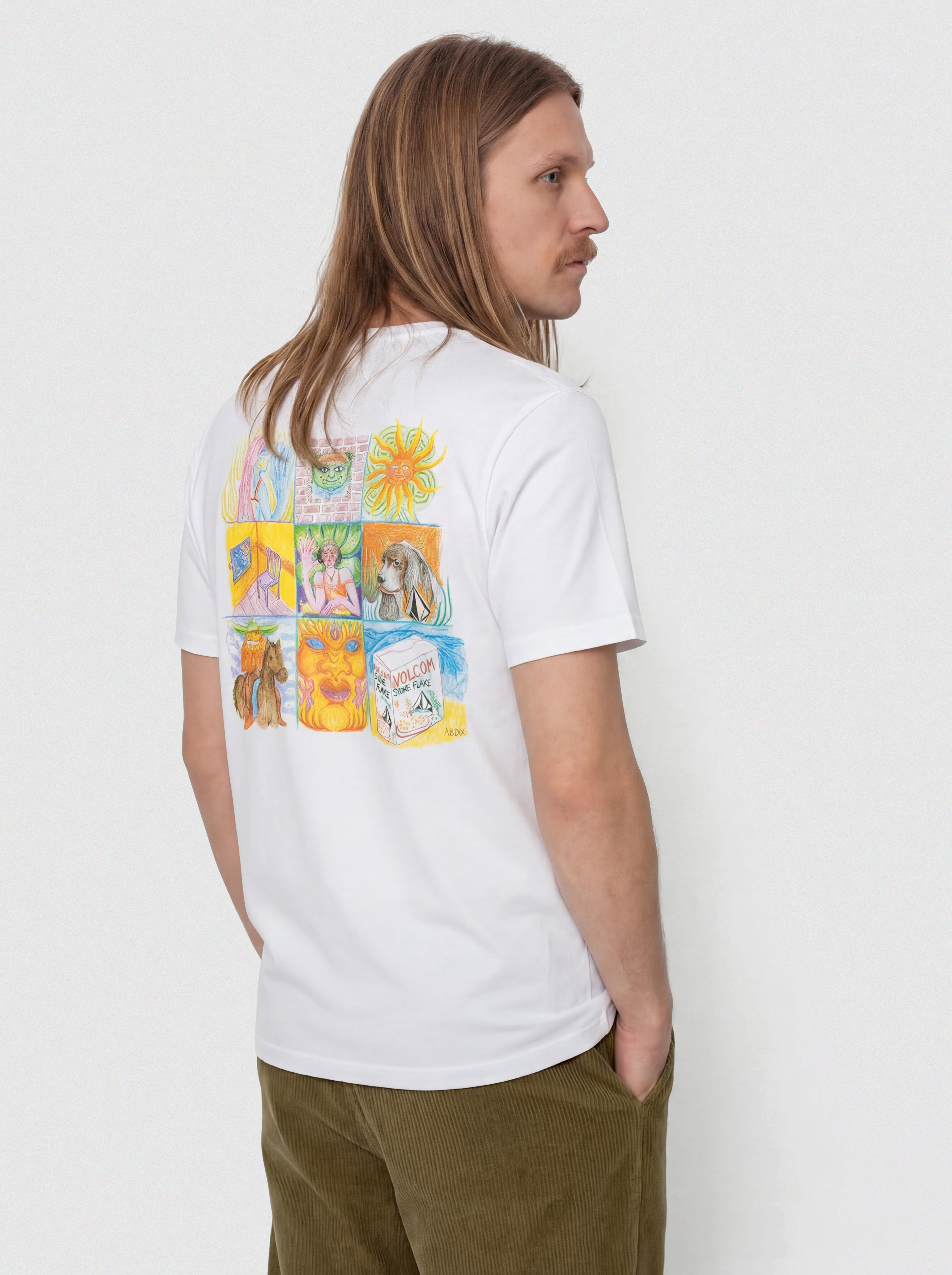Tricou Volcom Double Fantasy Lse (white)