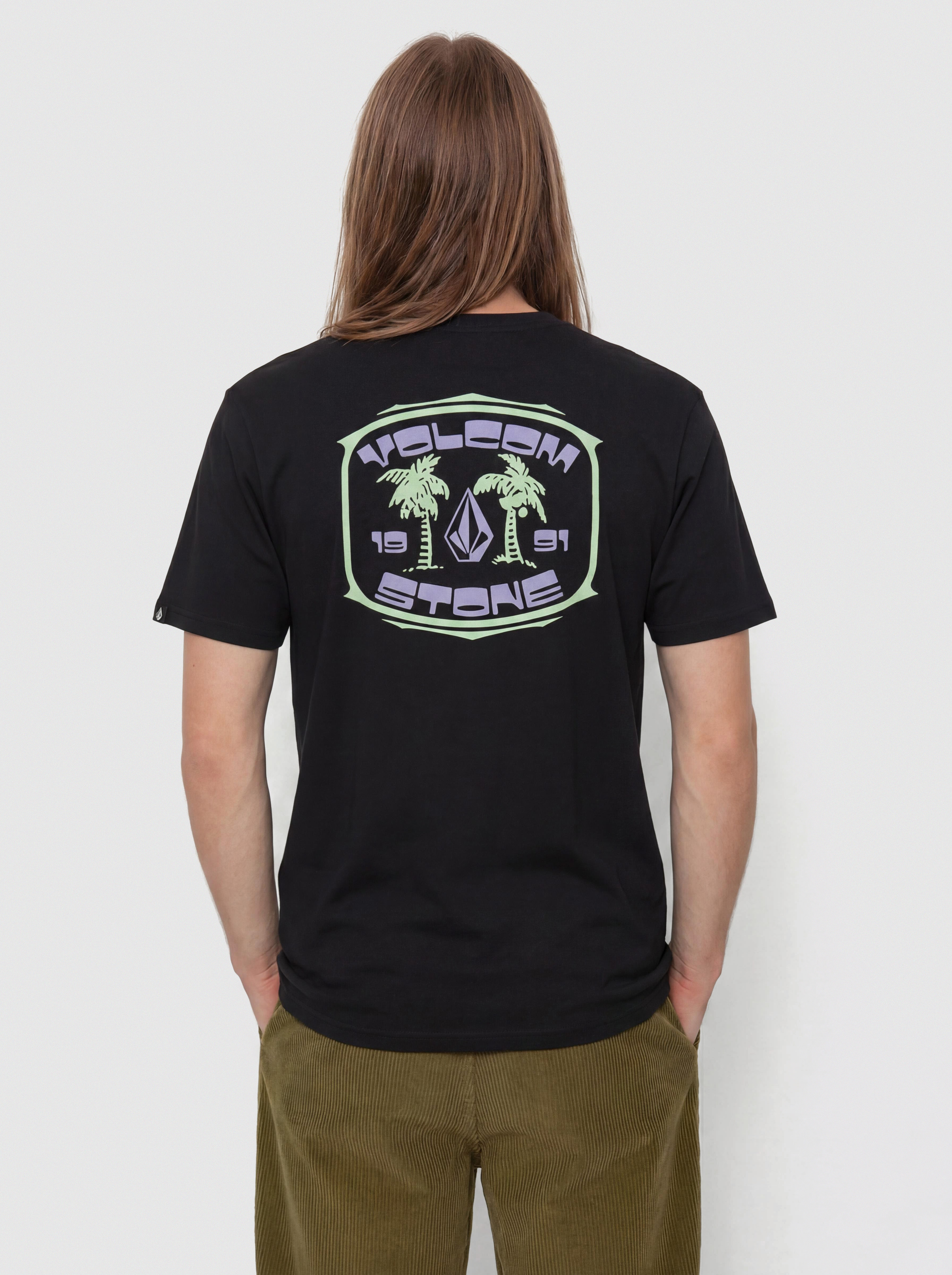 Tricou Volcom 91 Palm Bsc (black)