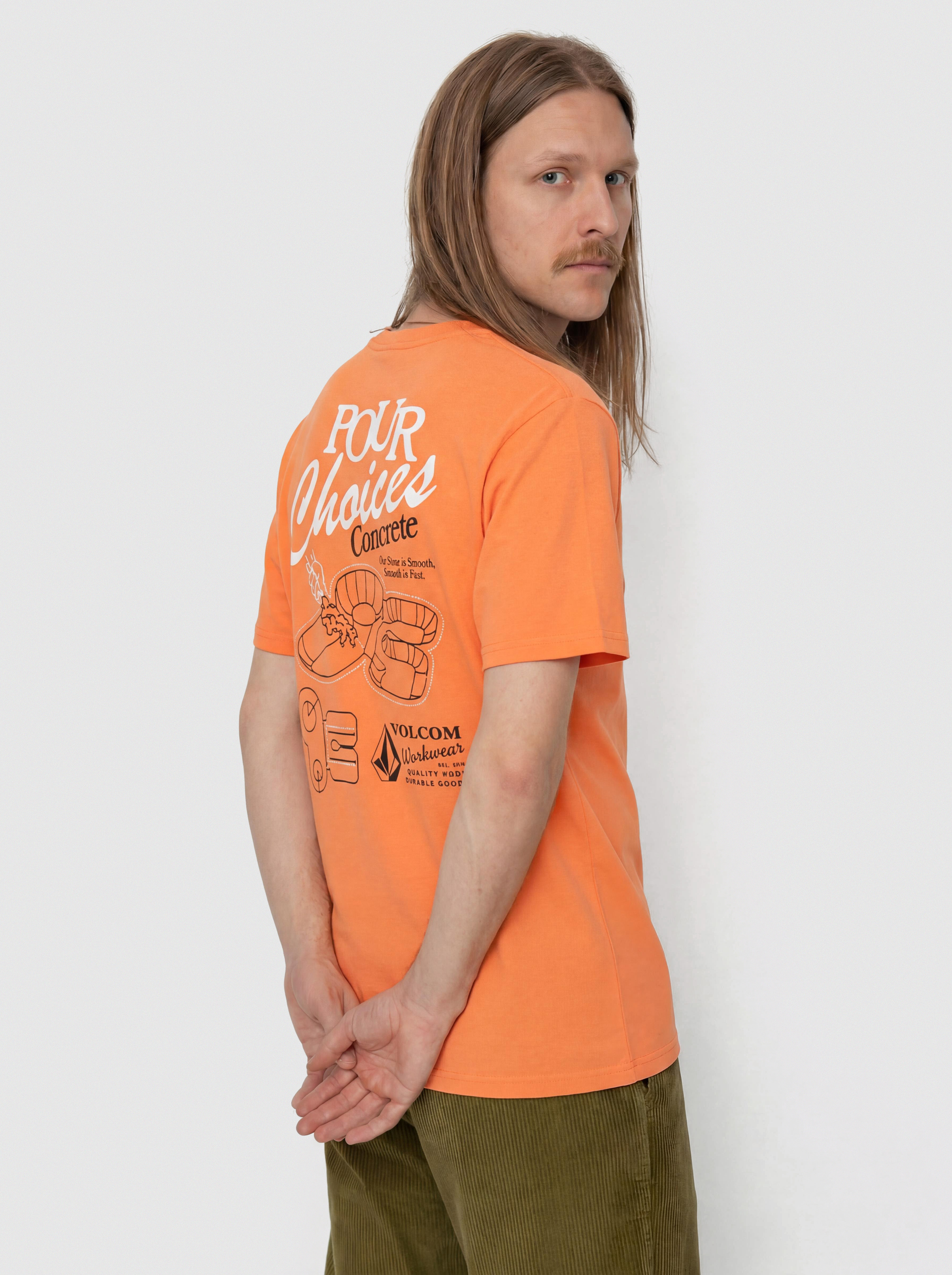 Tricou Volcom Pour Choices Bsc (neon orange)