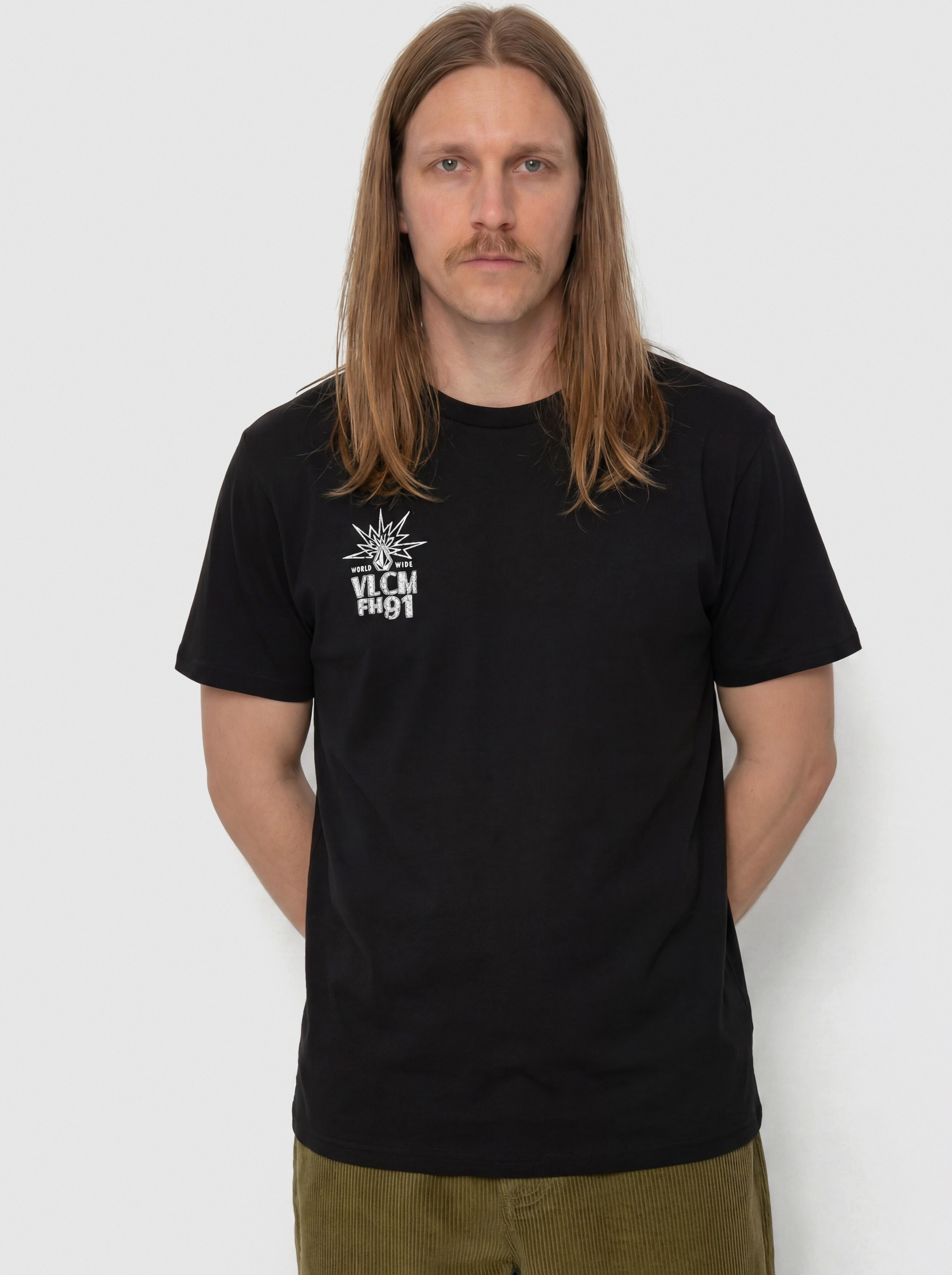 Tricou Volcom Tune In (antique black)