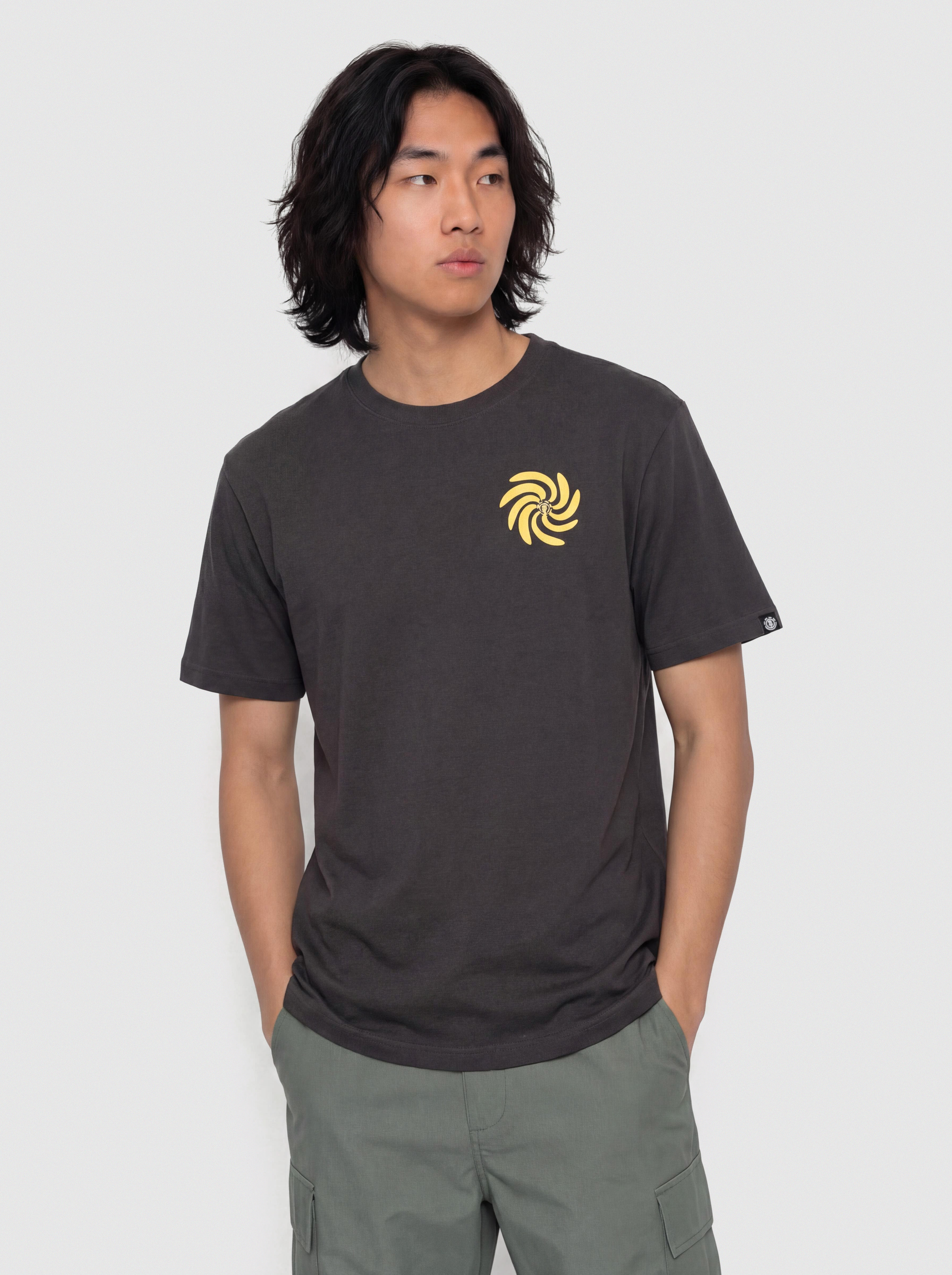 Tricou Element Smile (off black)
