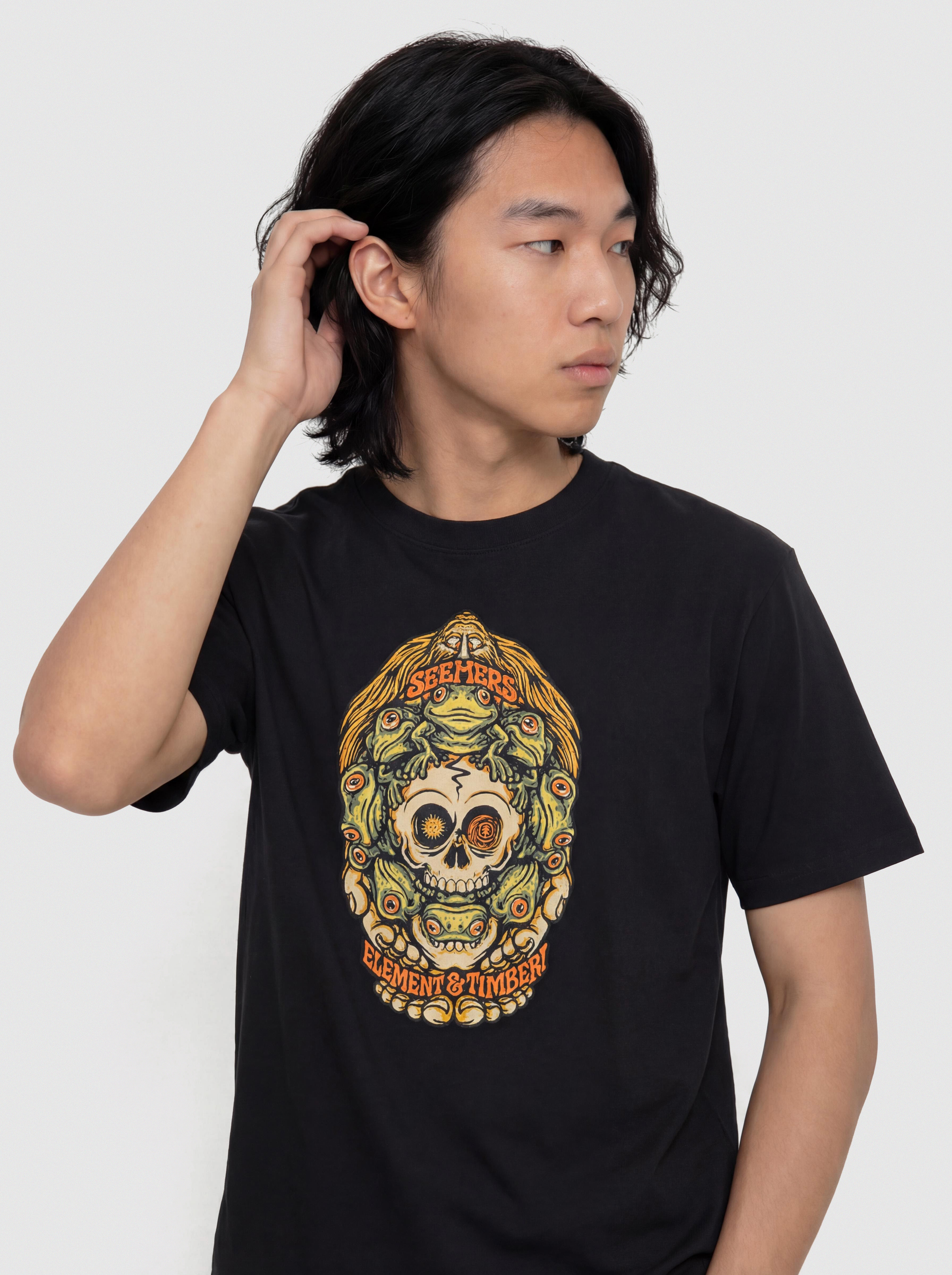 Tricou Element Timber Orbit (off black)
