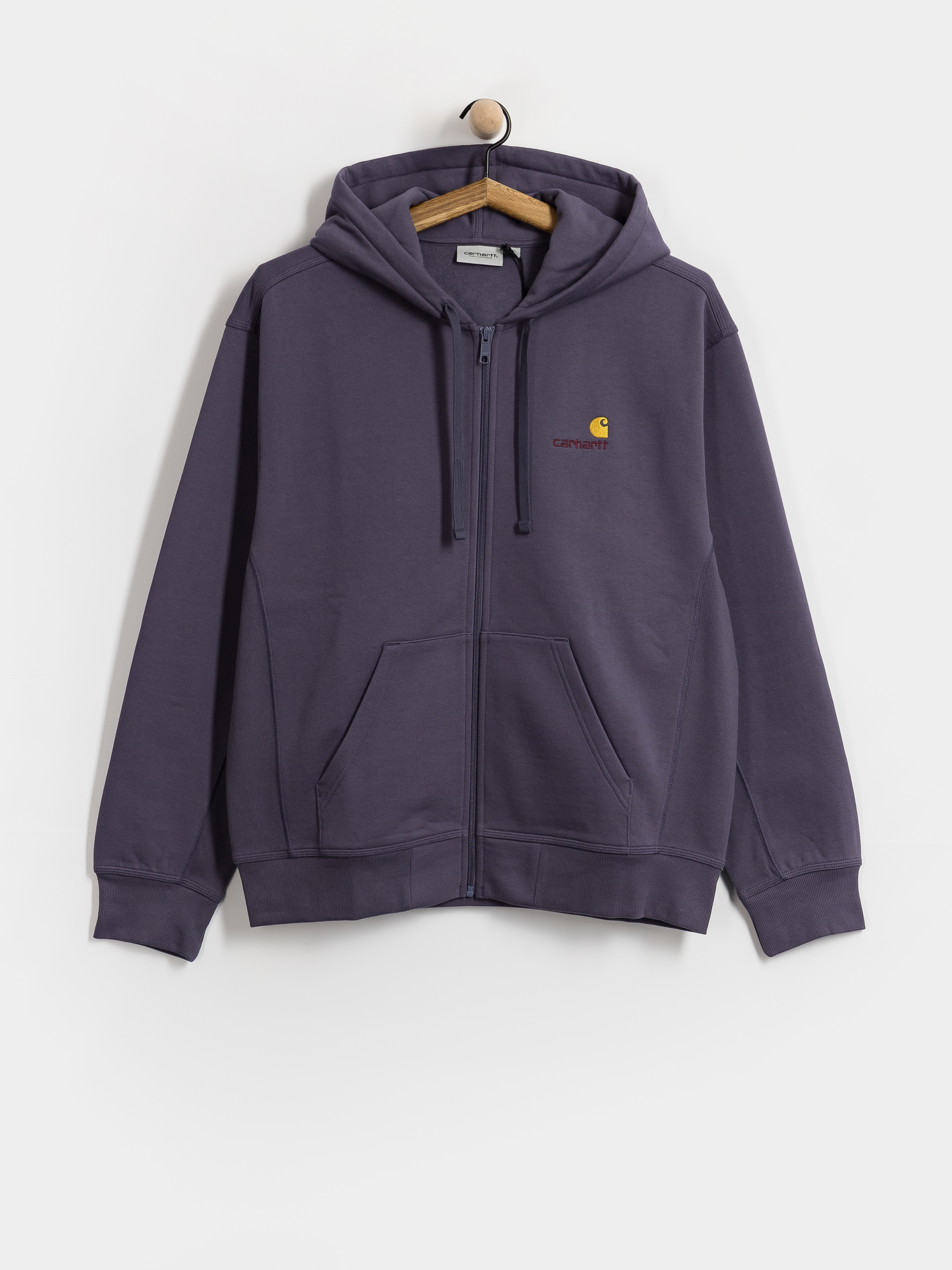 Hanorac cu glugu0103 Carhartt WIP American Script ZHD (shady purple)