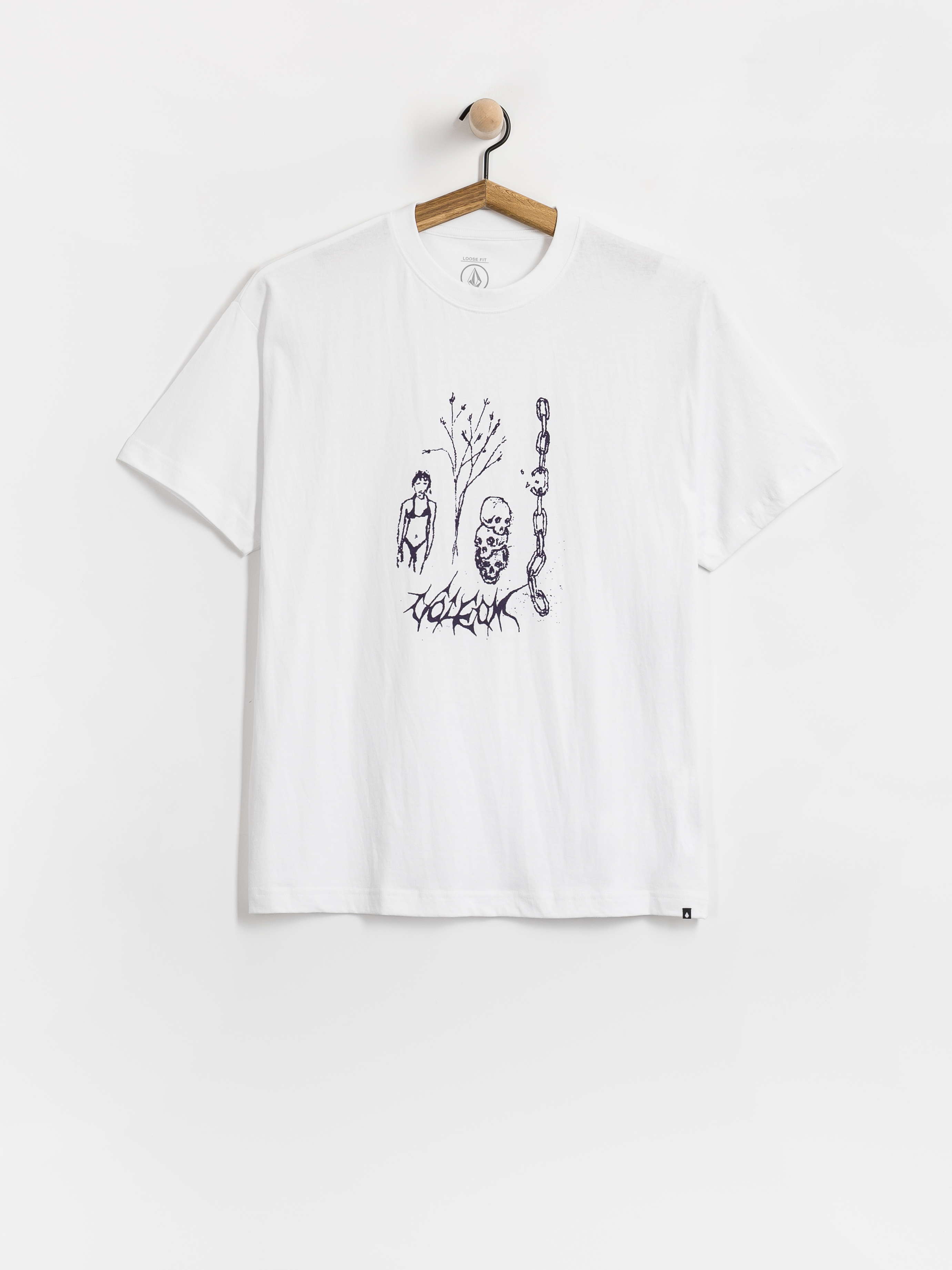 Tricou Volcom Poetic Dess Lse (white)