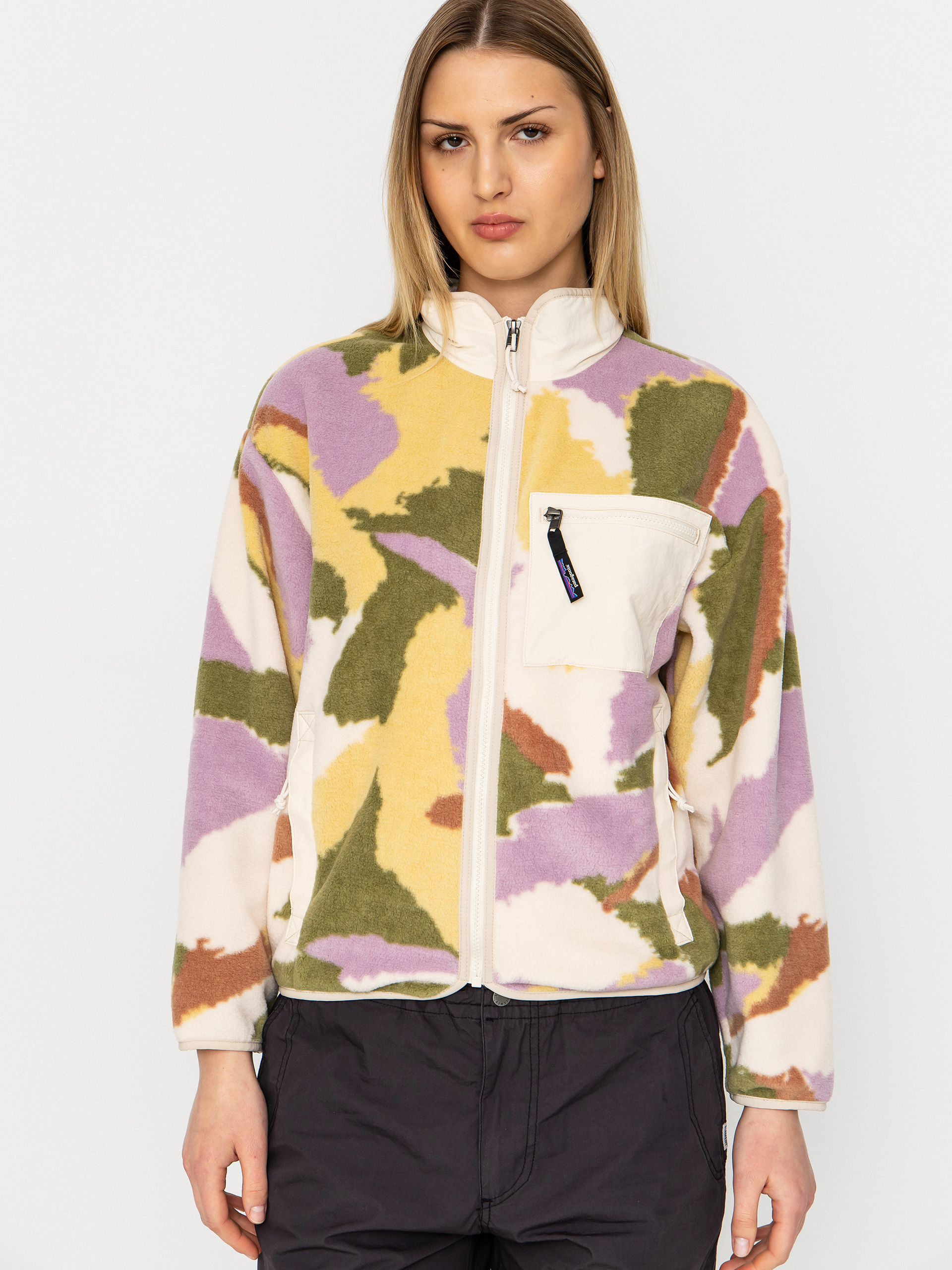 Hanorac din fleece Patagonia Synchilla Wmn (sunshine/natural)