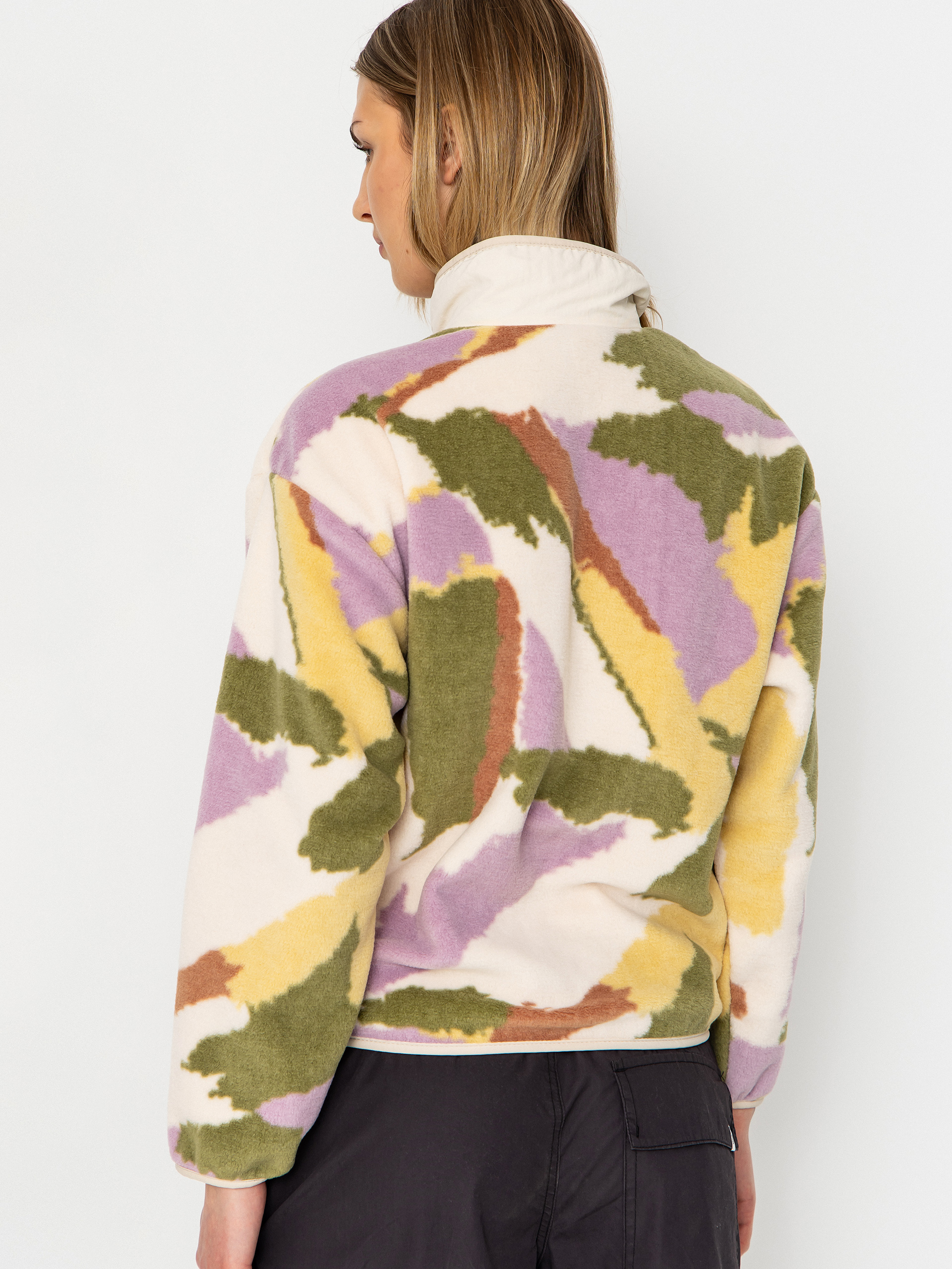 Pentru femei Hanorac din fleece Patagonia Synchilla (sunshine/natural)